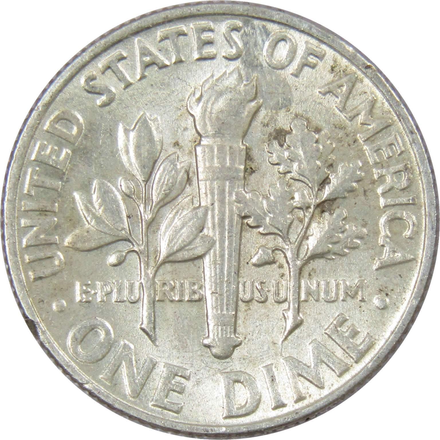 1964 Roosevelt Dime AG About Good 90% Silver 10c US Coin Collectible