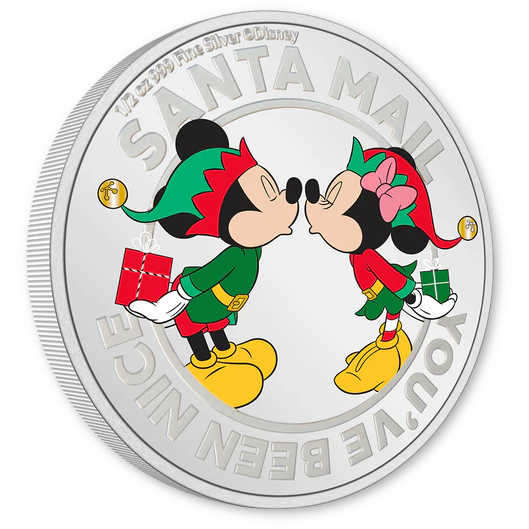 Disney Season's Greetings Mickey Mouse Silver Ornament 2022 SKU:OPC78