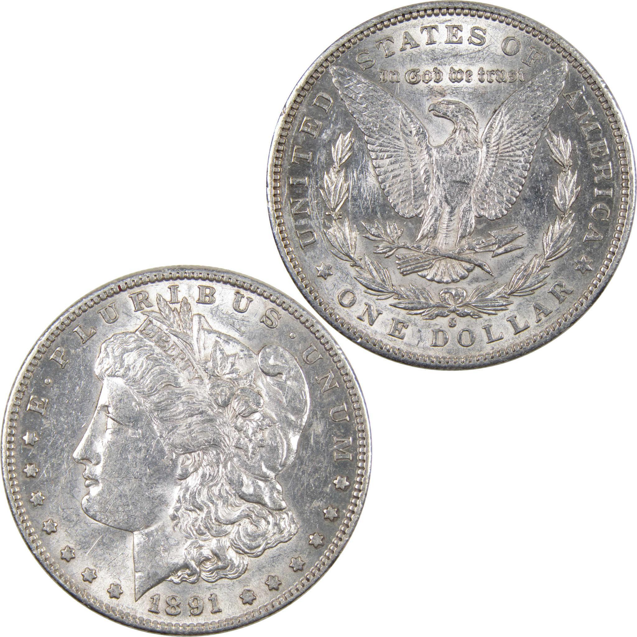 1891 S Morgan Dollar Borderline Uncirculated 90% Silver SKU:I3040 - Morgan coin - Morgan silver dollar - Morgan silver dollar for sale - Profile Coins & Collectibles