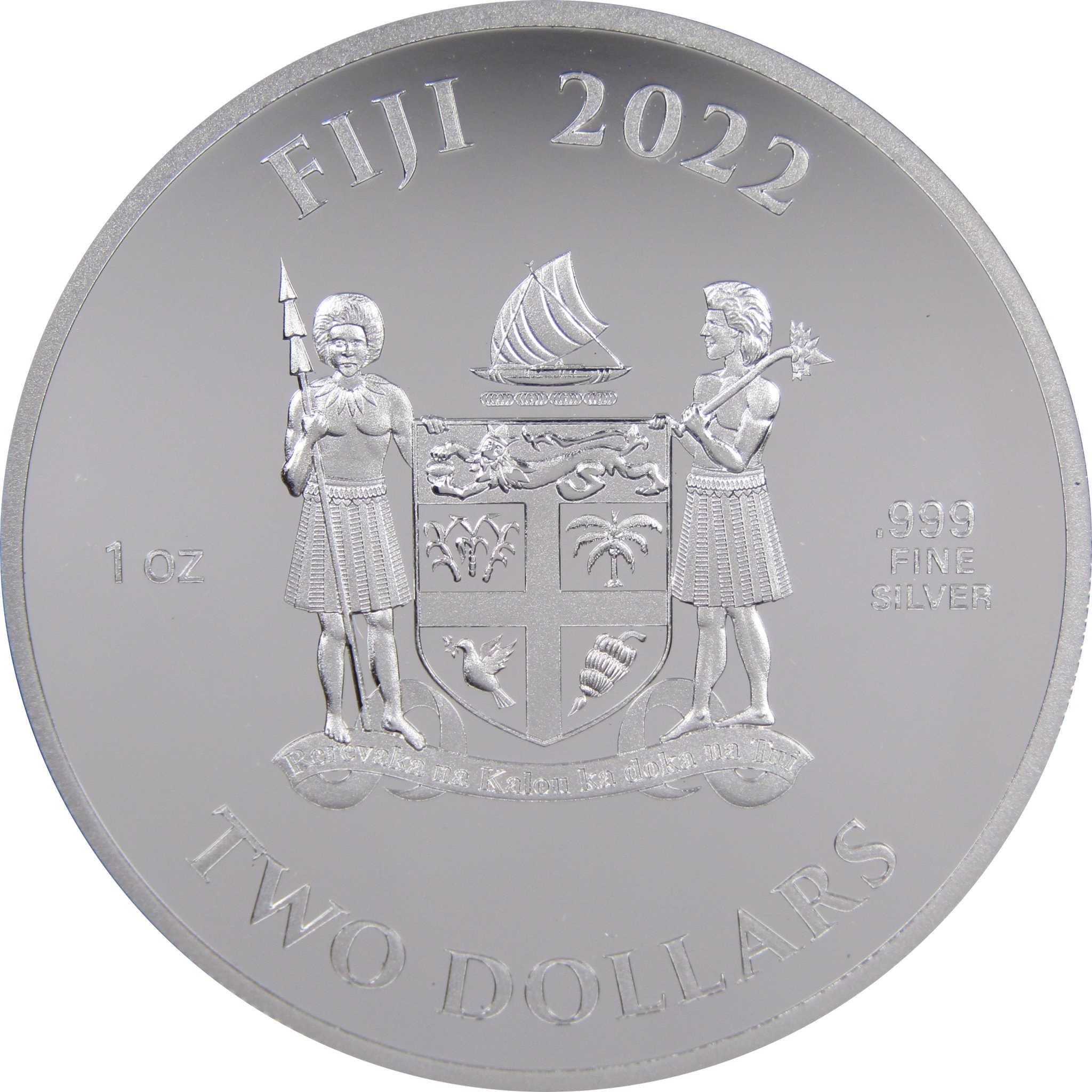 Gingerbread House 1 oz .999 Fine Silver $2 Colorized Proof-like Coin 2022 Fiji