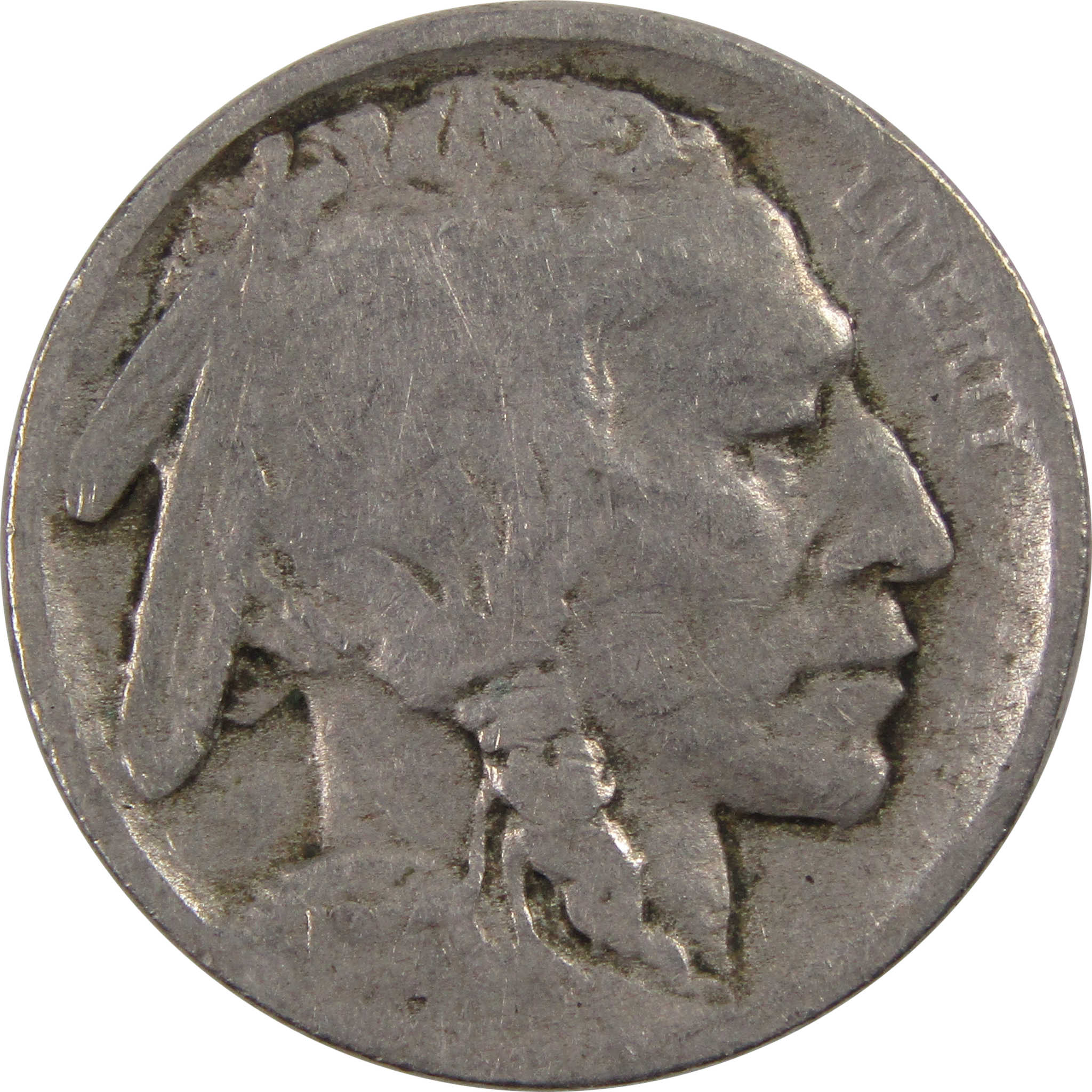 1914 D Indian Head Buffalo Nickel 5 Cent Piece AG About Good SKU:I3256