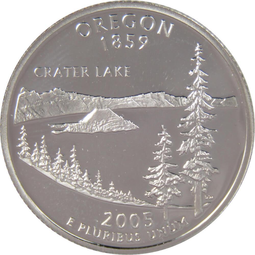 2005 S Oregon State Quarter Choice Proof 90% Silver 25c US Coin Collectible
