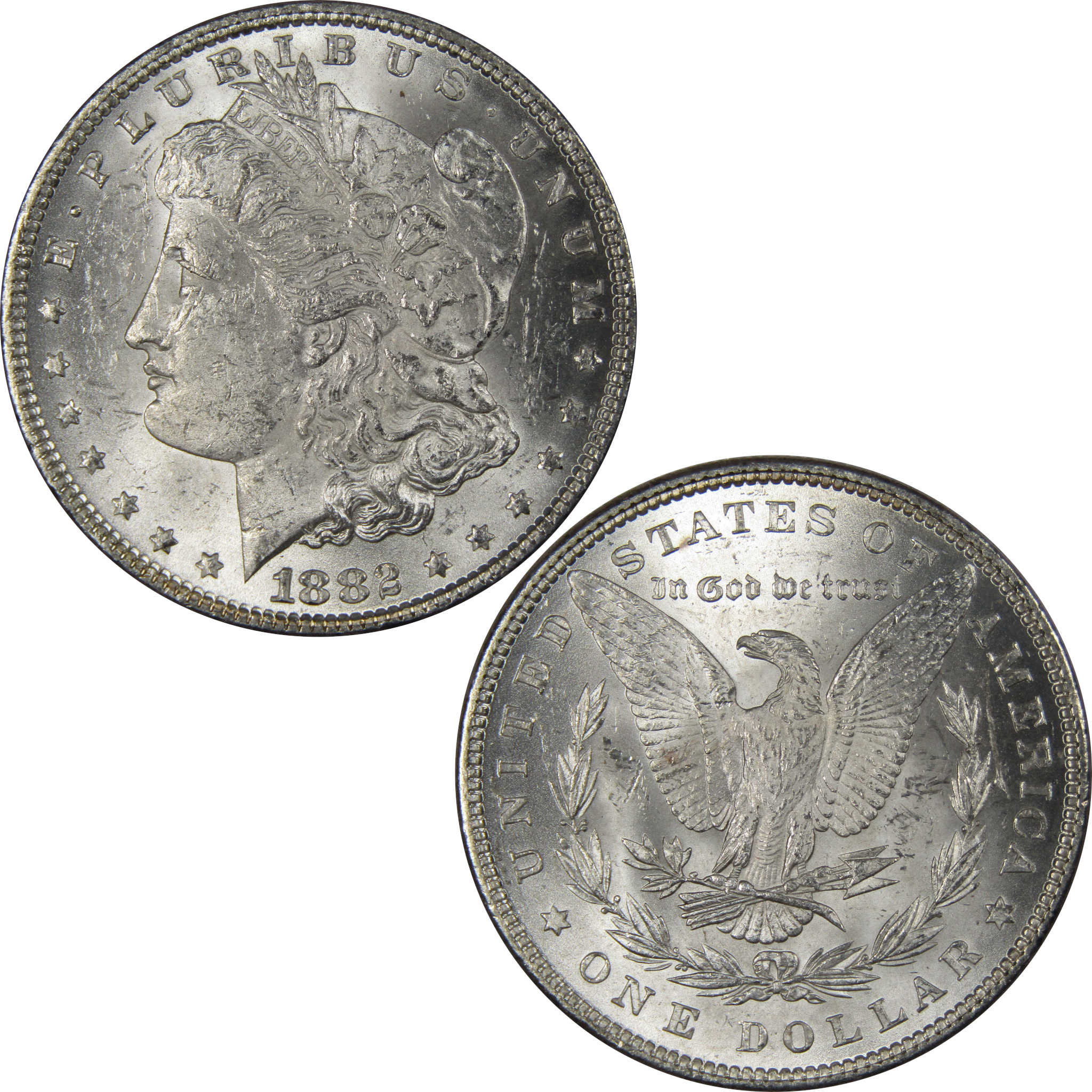 1882 Morgan Dollar BU Uncirculated Mint State 90% Silver SKU:IPC9674 - Morgan coin - Morgan silver dollar - Morgan silver dollar for sale - Profile Coins & Collectibles