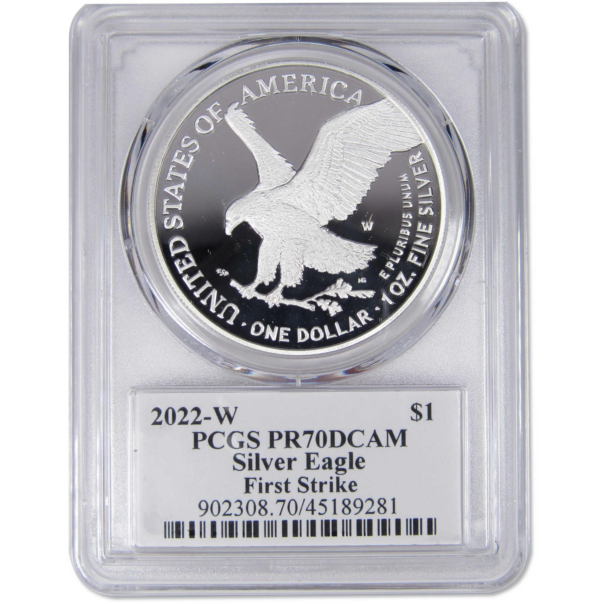 2022 W American Silver Eagle PR 70 DCAM PCGS 1st Strike Flag SKU:OPC47