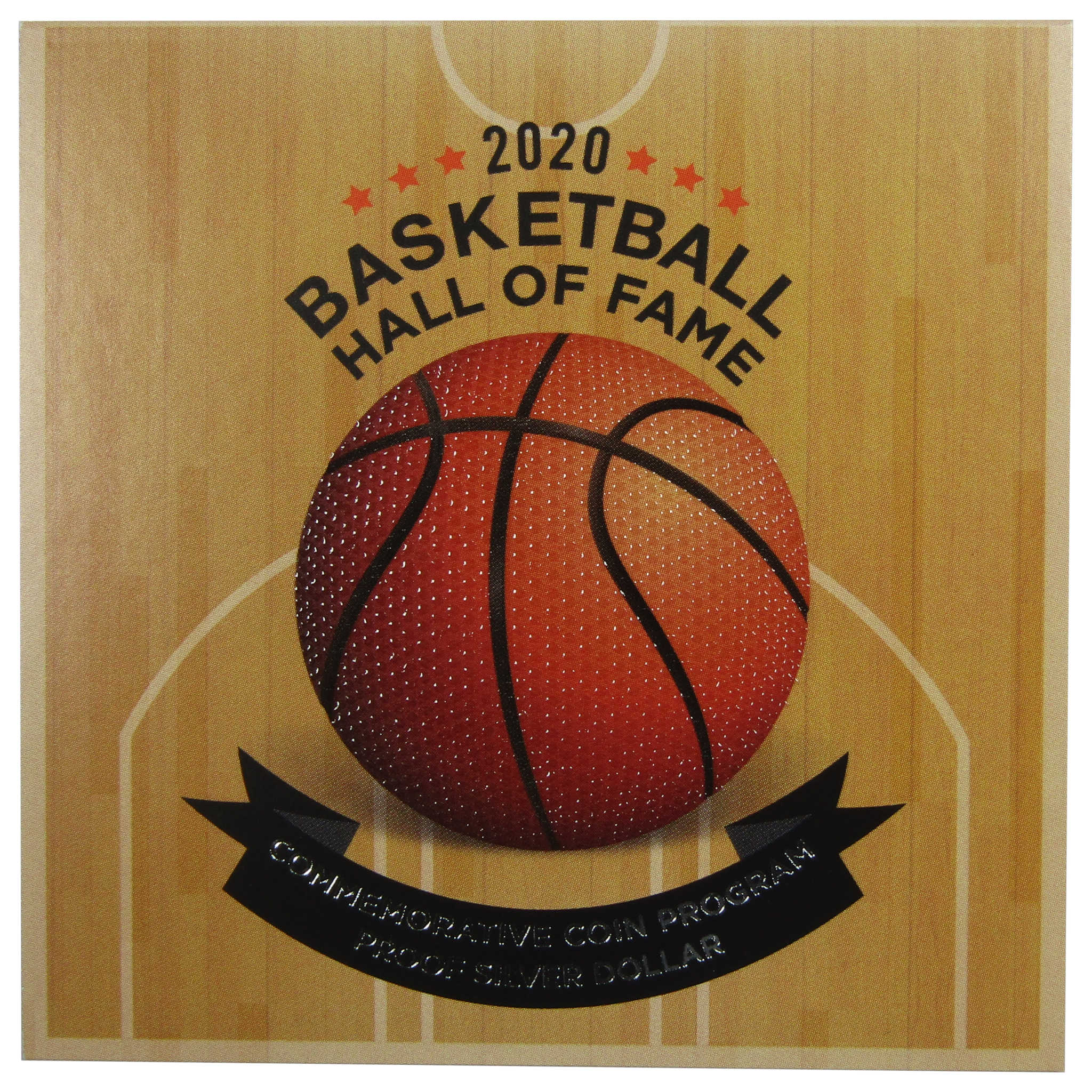 Basketball Hall of Fame Commemorative Dollar 2020 P Proof Silver $1 OGP COA