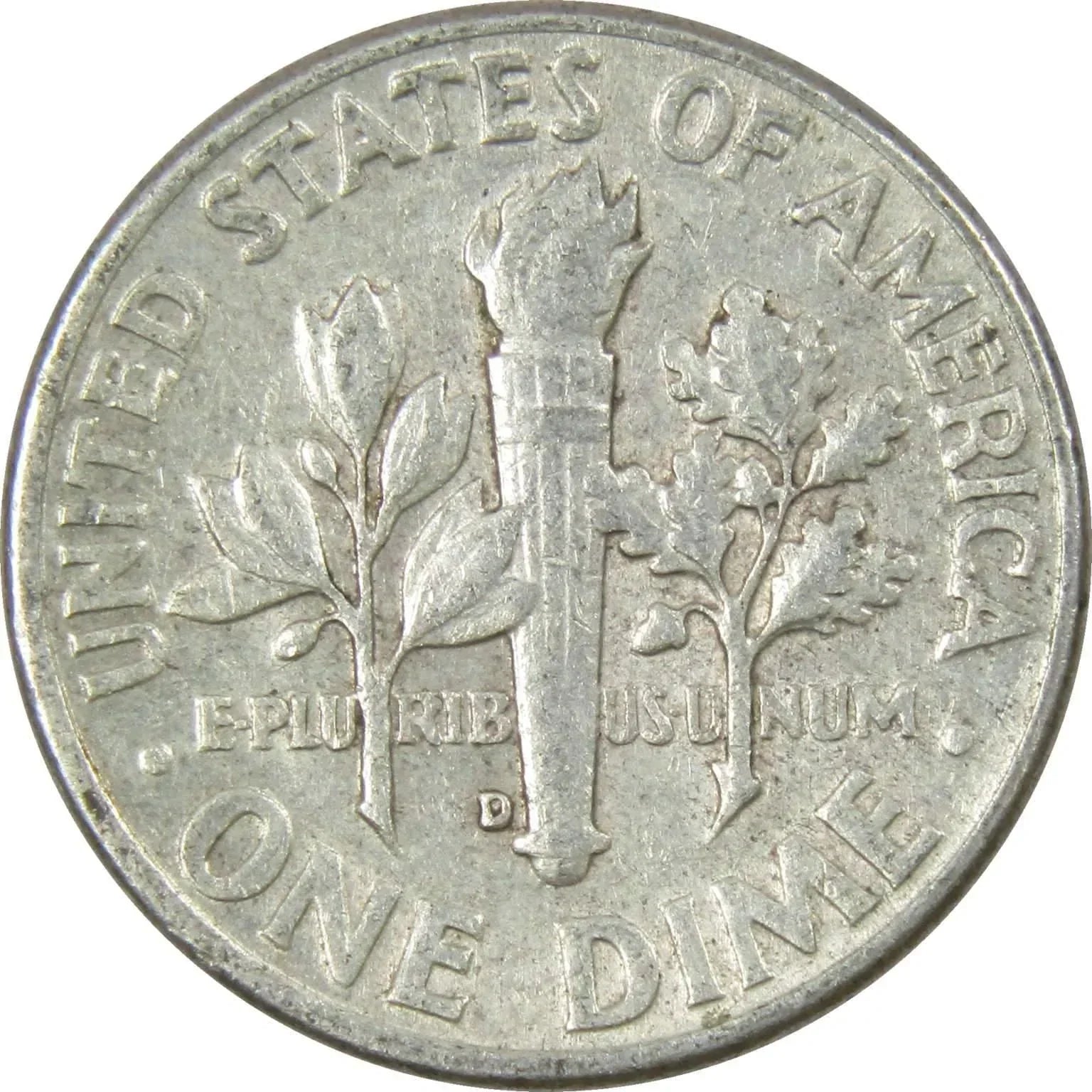 1963 D Roosevelt Dime AG About Good 90% Silver 10c US Coin Collectible