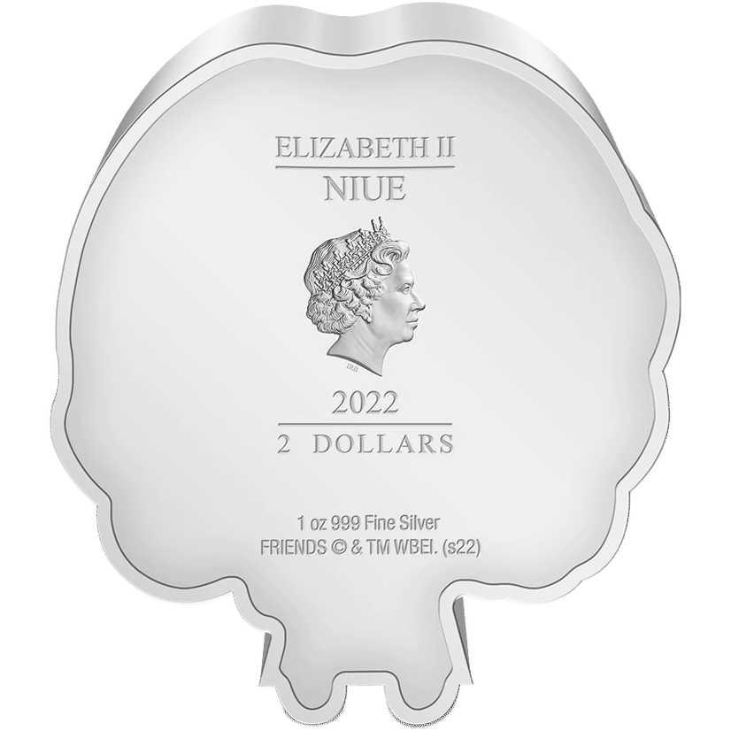 FRIENDS Rachel Green Chibi Fine Silver Proof Niue 2022 COA SKU:OPC53