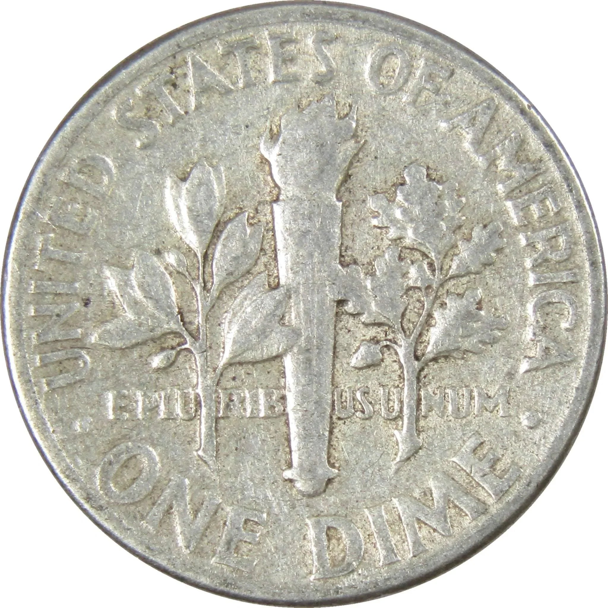 1957 Roosevelt Dime AG About Good 90% Silver 10c US Coin Collectible