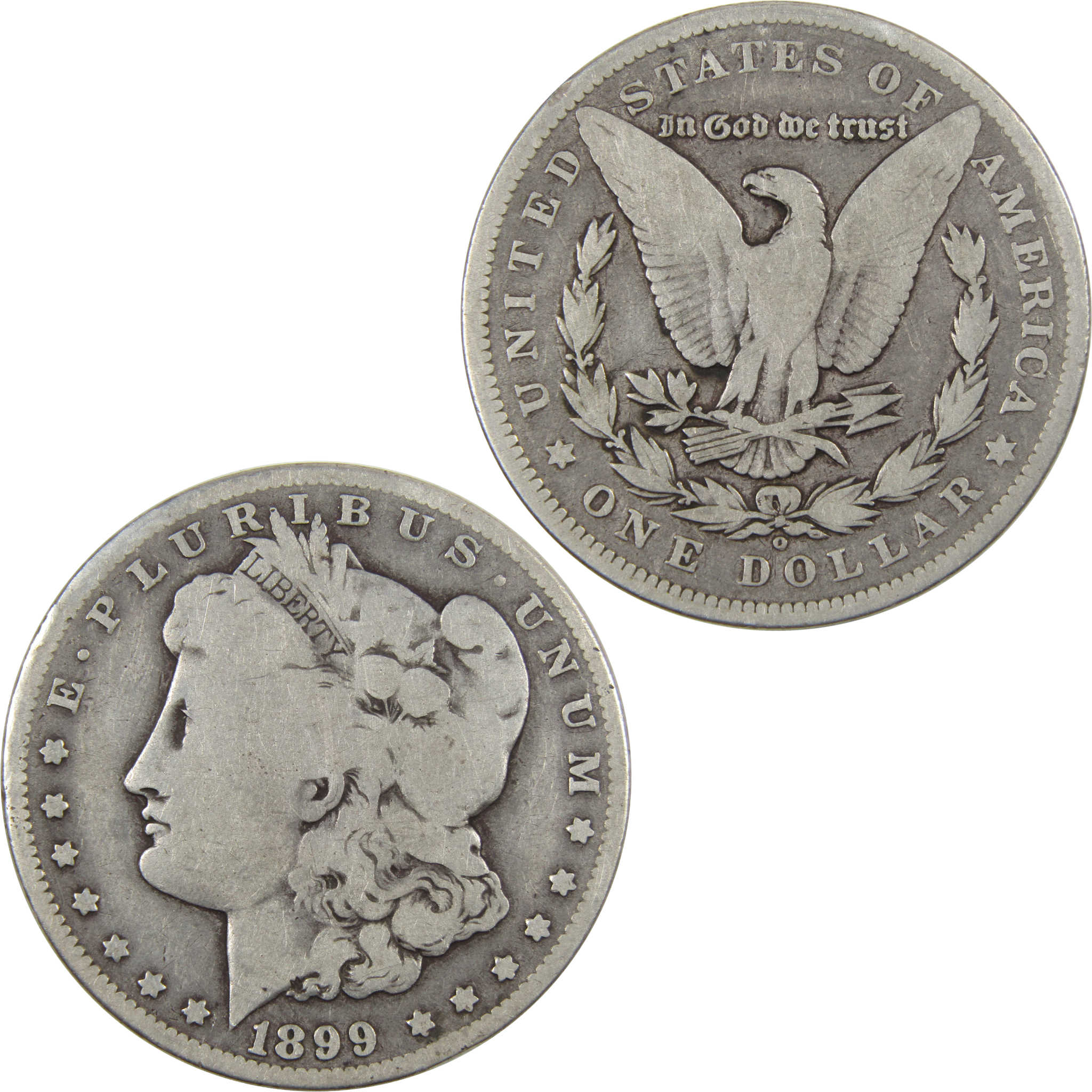 1899 O Micro O Morgan Dollar VG Very Good 90% Silver $1 Coin SKU:I4276 - Morgan coin - Morgan silver dollar - Morgan silver dollar for sale - Profile Coins & Collectibles