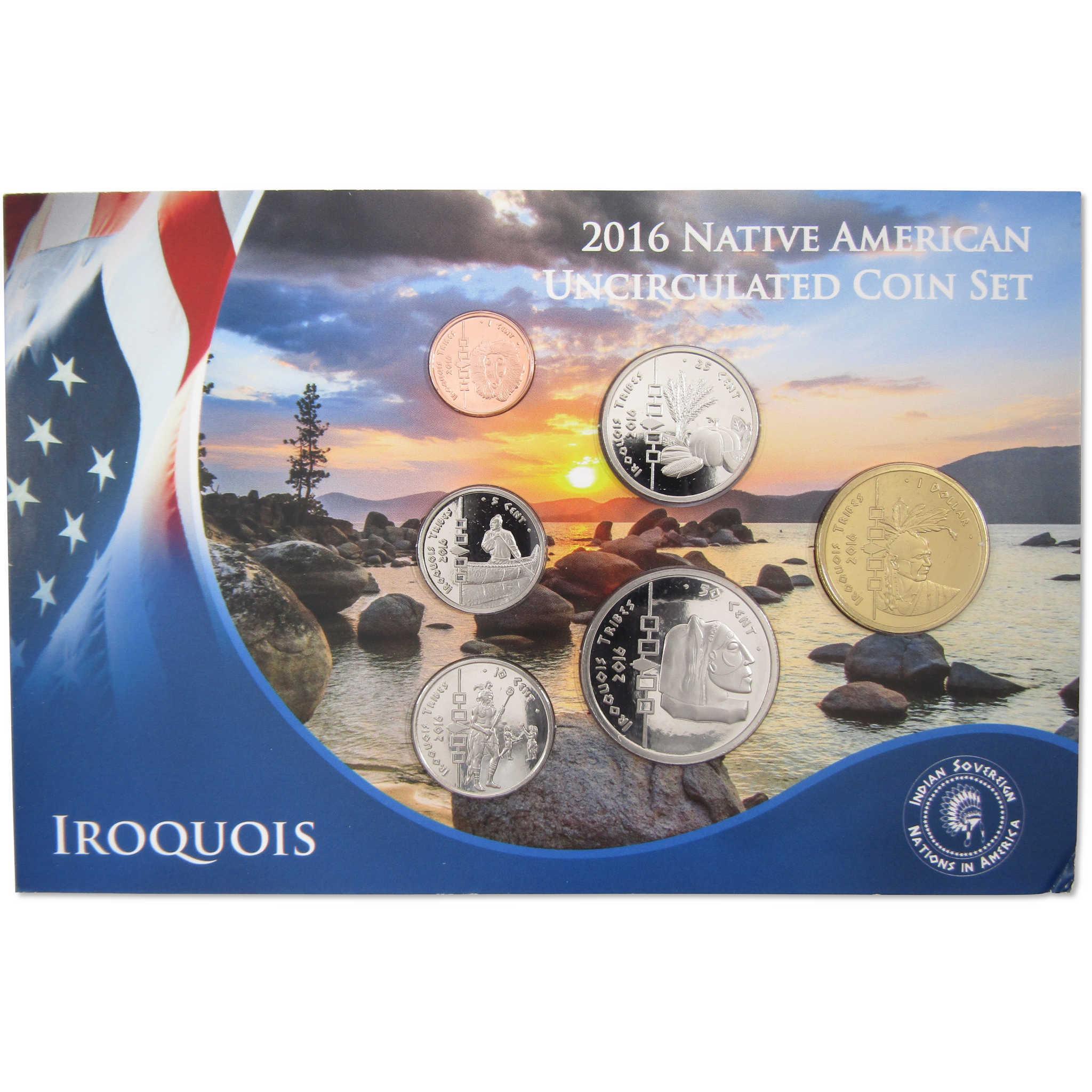 2016 Iroquois Sovereign Nation Native American Uncirculated Coin Set