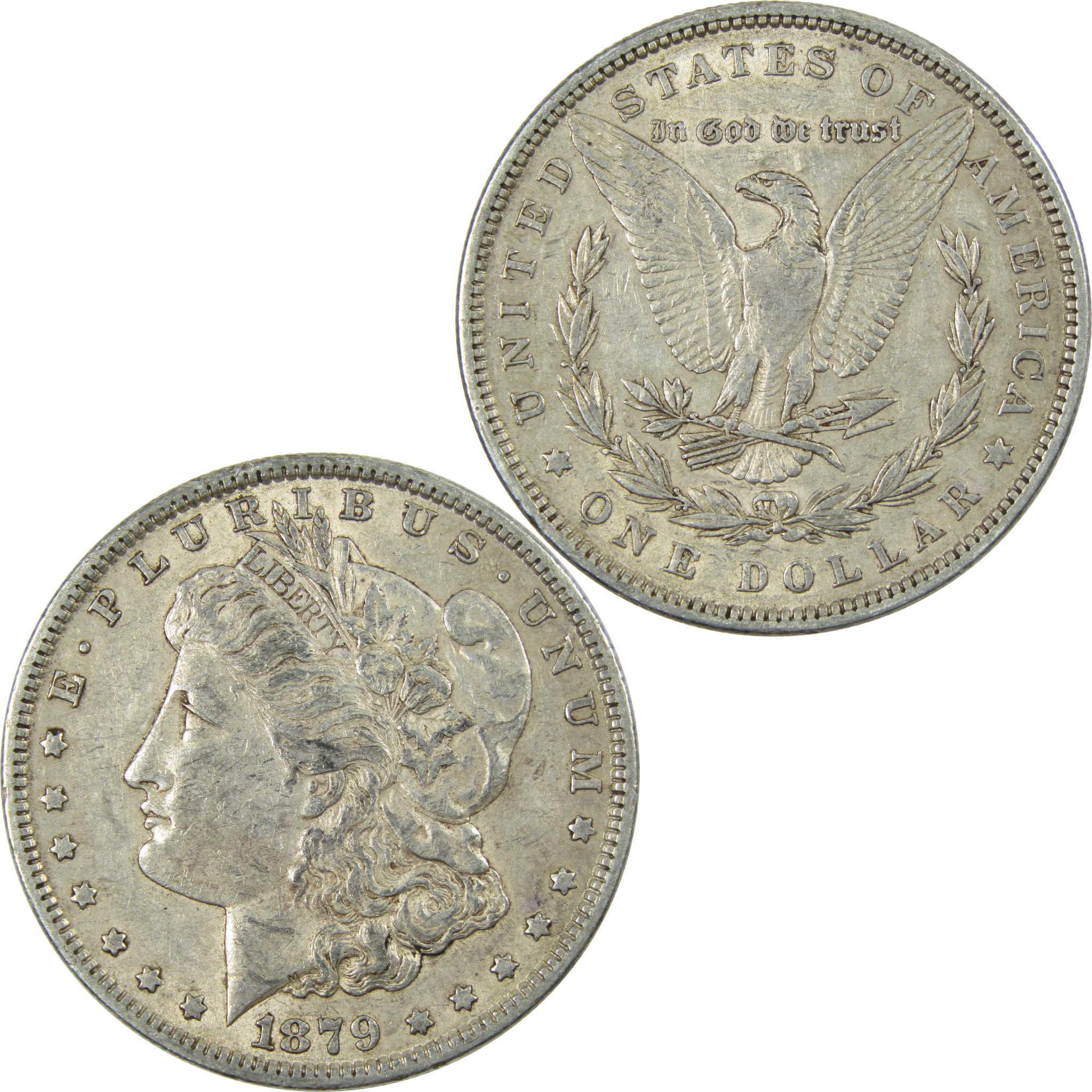 1879 Morgan Dollar XF EF Extremely Fine 90% Silver $1 US Coin Collectible - Morgan coin - Morgan silver dollar - Morgan silver dollar for sale - Profile Coins & Collectibles