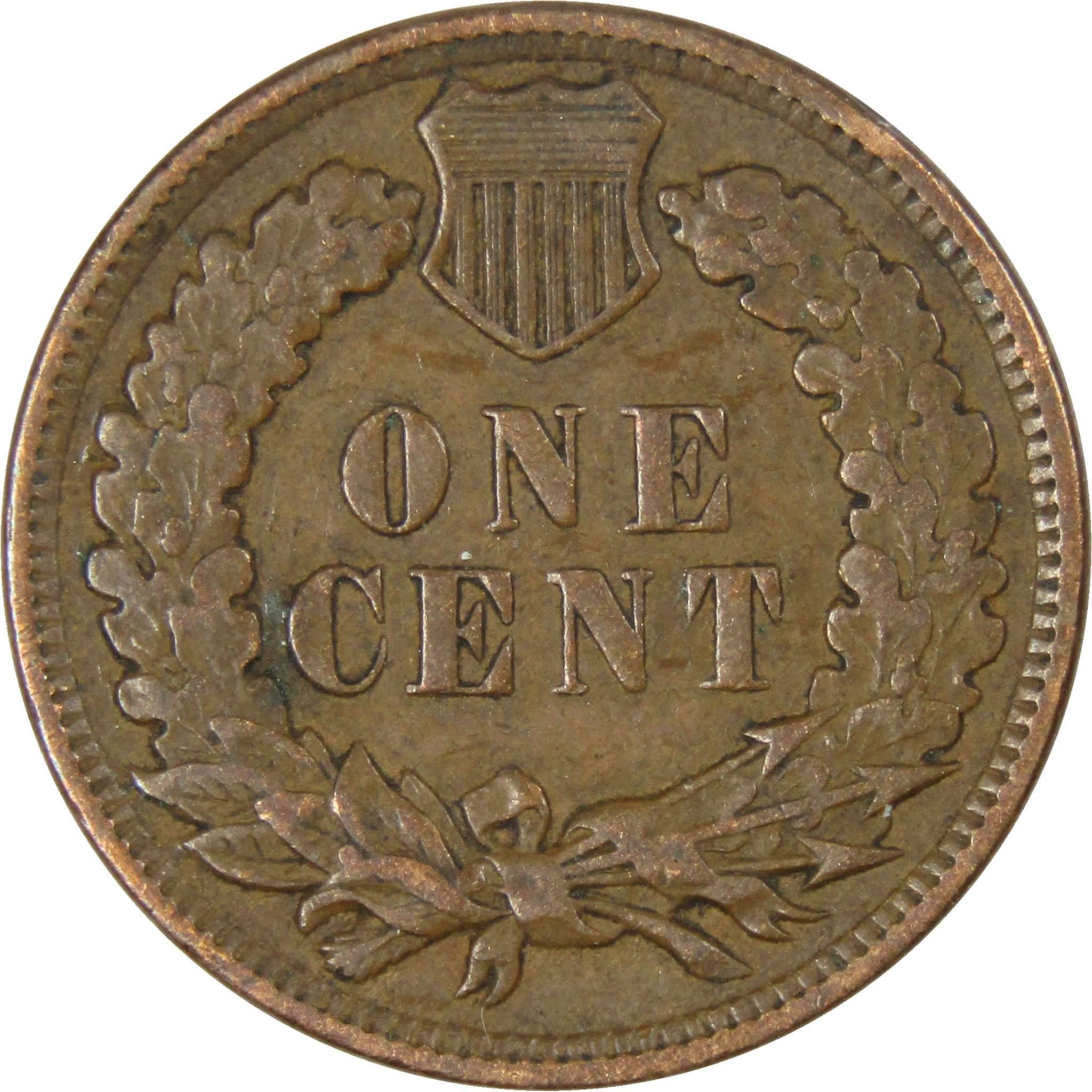 Indian Head Cent VF Very Fine Random Date Bronze Penny 1c Coin Collectible