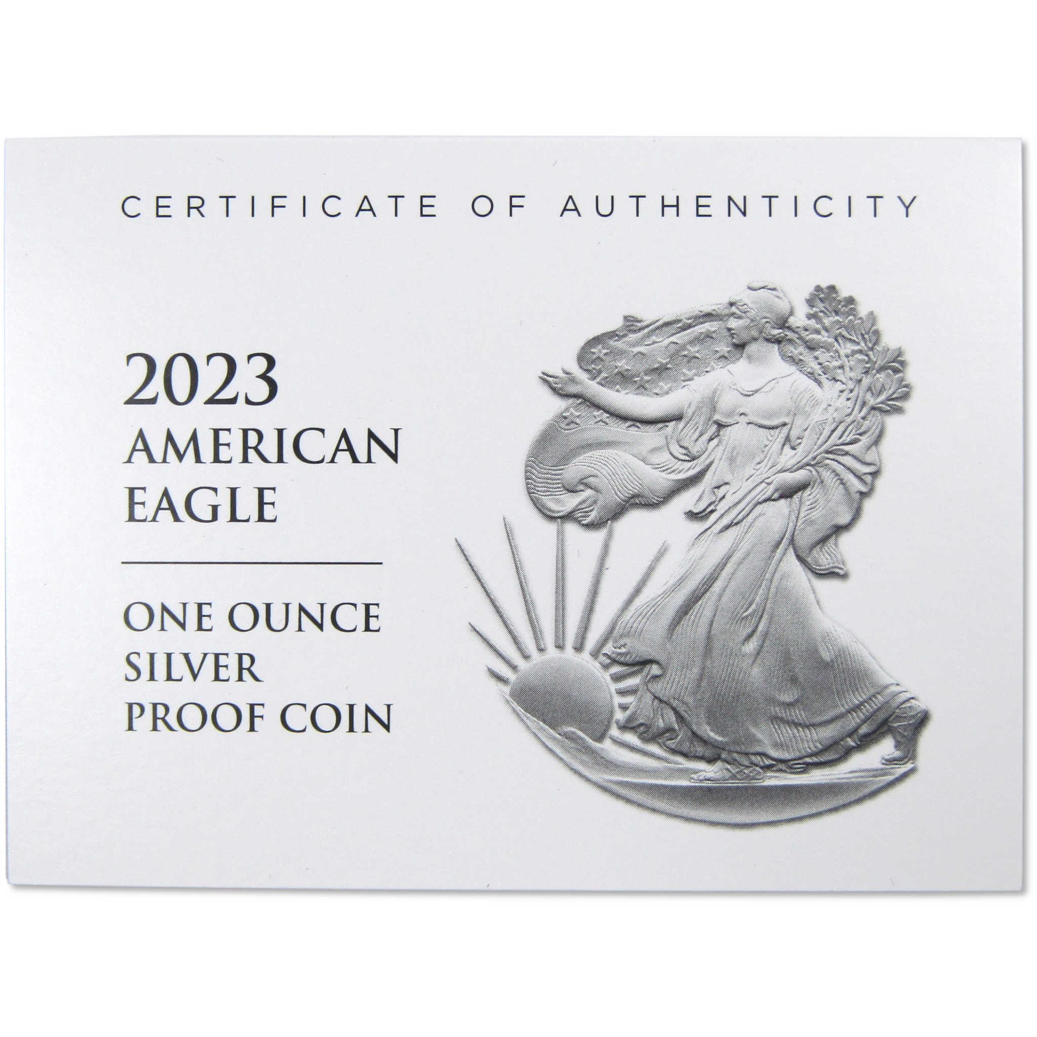 2023 W American Silver Eagle 1 oz .999 $1 Proof Coin OGP COA SKU:OPC99