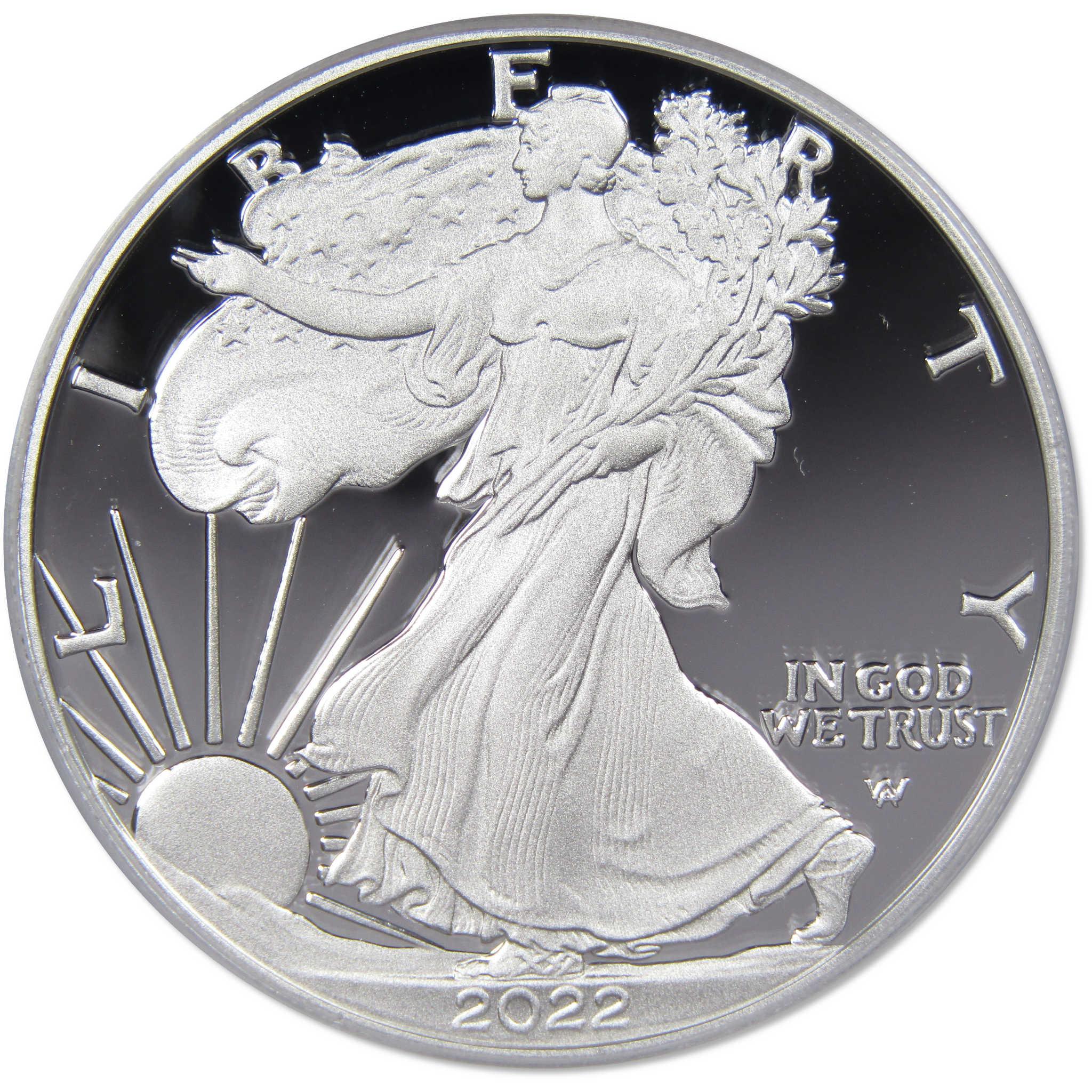2022 W American Eagle Dollar PR 70 PCGS 1 oz Silver Proof SKU:OPC12