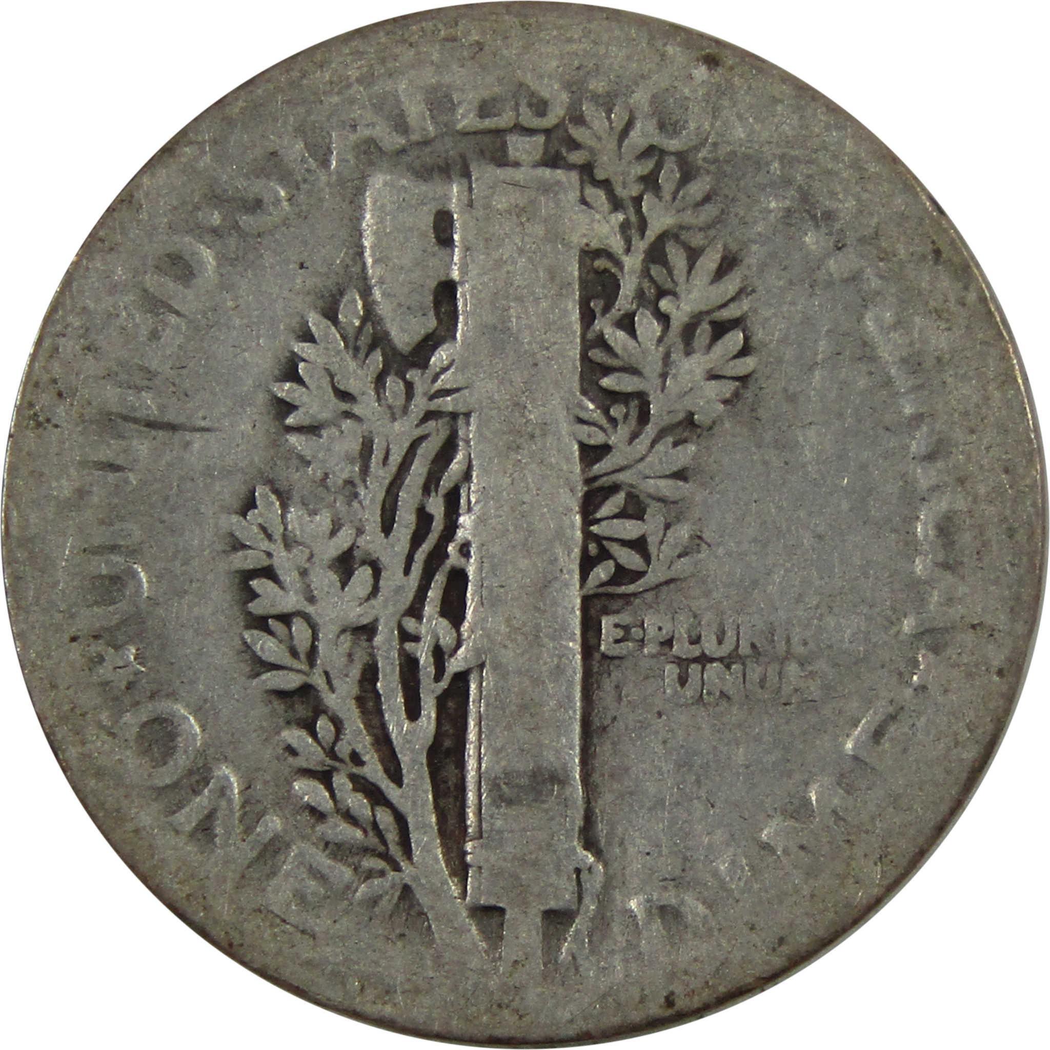 1921 Mercury Dime AG About Good 90% Silver 10c Coin SKU:I4703