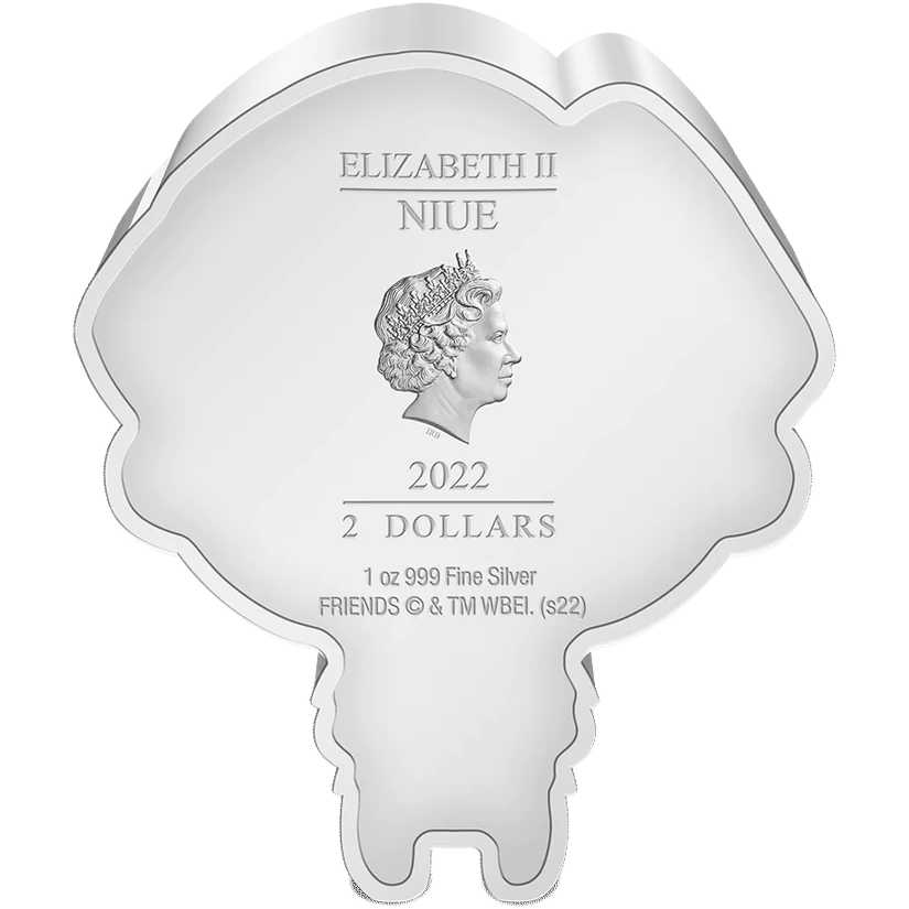FRIENDS Joey Tribbiani Chibi Fine Silver Proof 2022 Niue COA SKU:OPC63