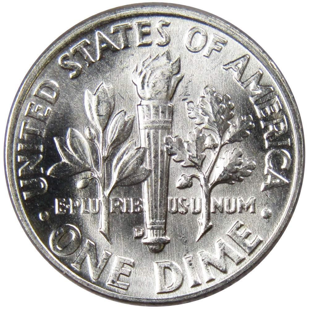 1951 D Roosevelt Dime BU Uncirculated Mint State 90% Silver 10c US Coin