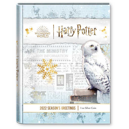 HARRY POTTER Season's Greetings Silver Coin Ornament 2022 SKU:OPC79
