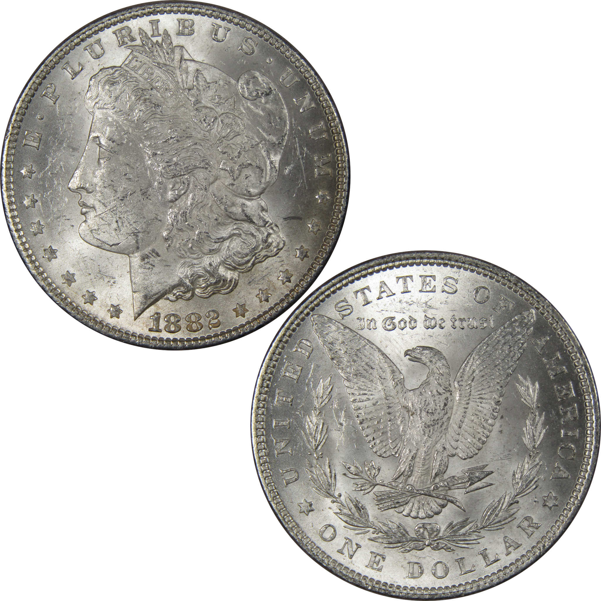 1882 Morgan Dollar BU Uncirculated Mint State 90% Silver SKU:IPC9675 - Morgan coin - Morgan silver dollar - Morgan silver dollar for sale - Profile Coins & Collectibles