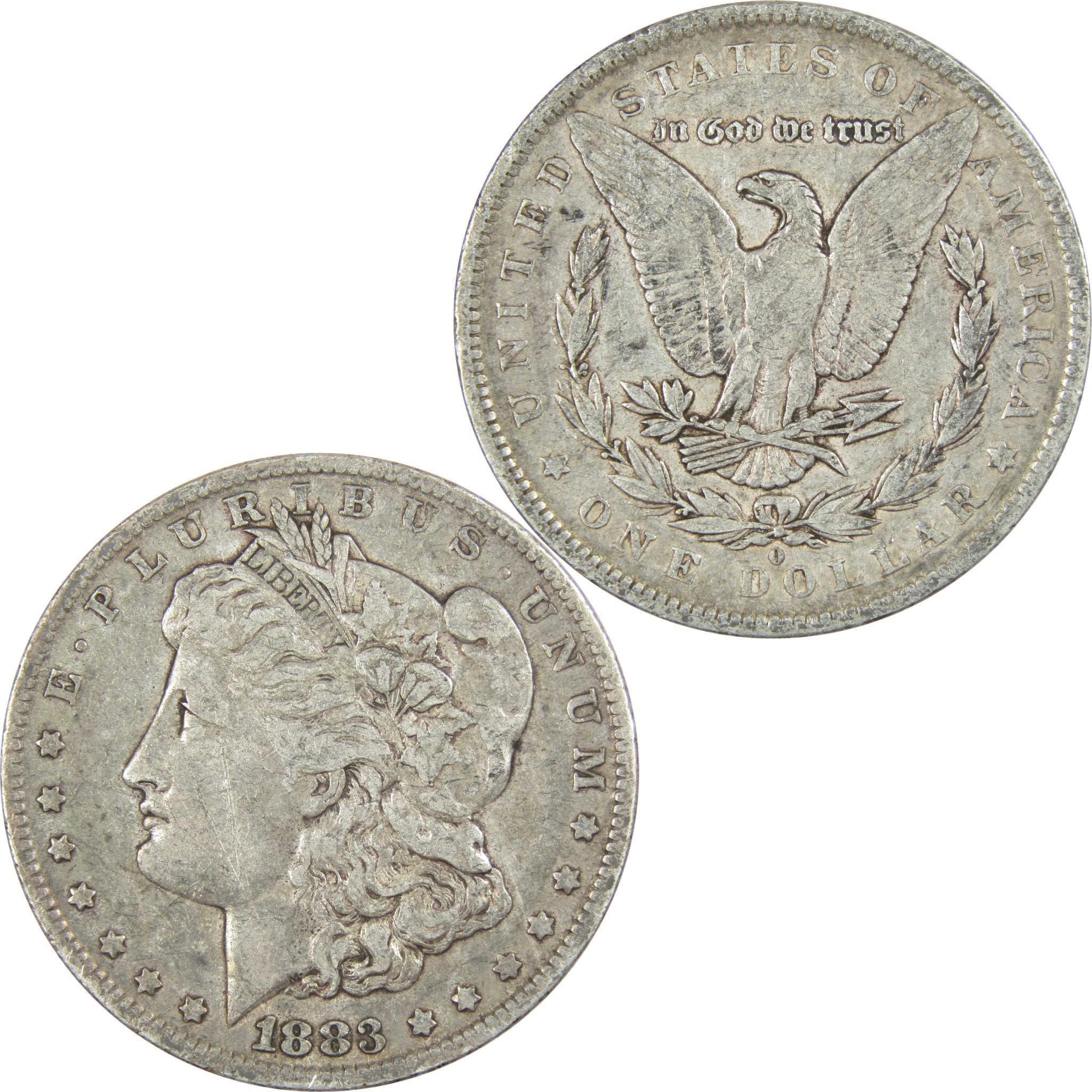 1883 O Morgan Dollar VF Very Fine 90% Silver $1 US Coin Collectible - Morgan coin - Morgan silver dollar - Morgan silver dollar for sale - Profile Coins & Collectibles
