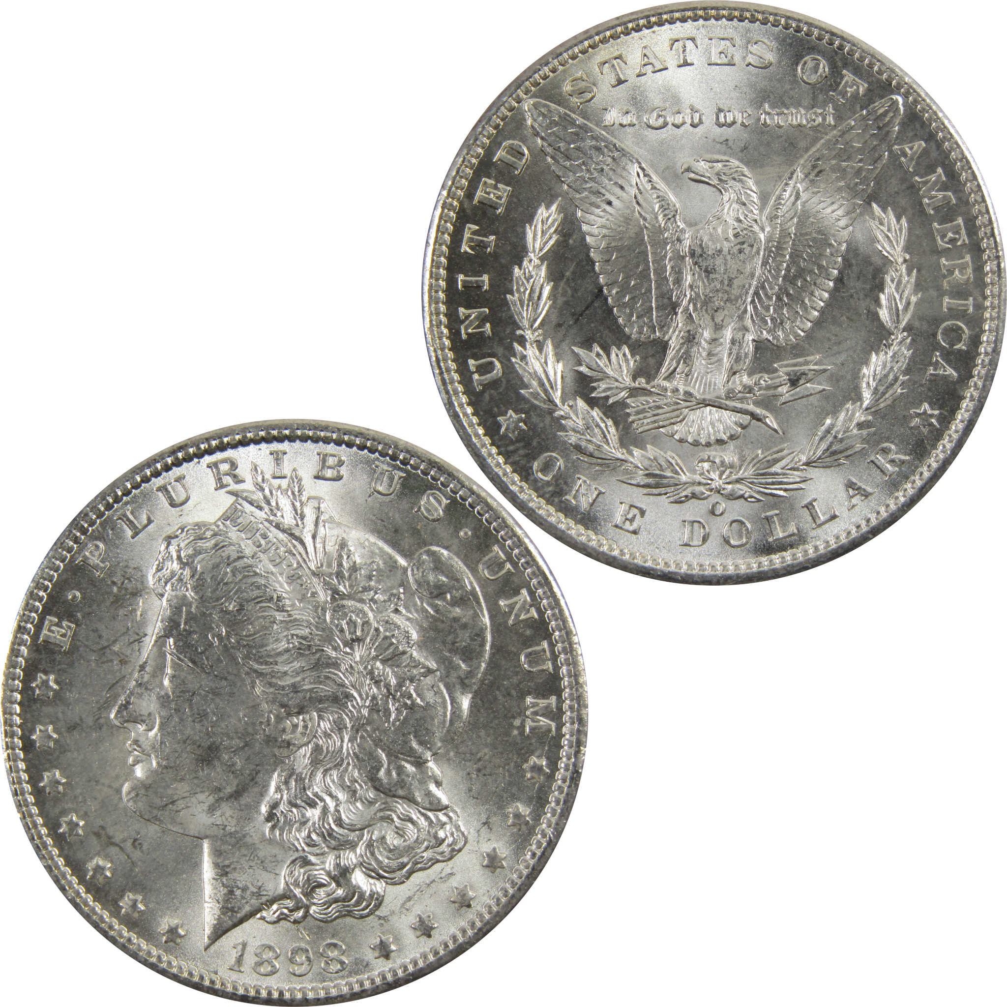 1898 O Morgan Dollar BU Uncirculated 90% Silver $1 Coin SKU:I5290 - Morgan coin - Morgan silver dollar - Morgan silver dollar for sale - Profile Coins & Collectibles