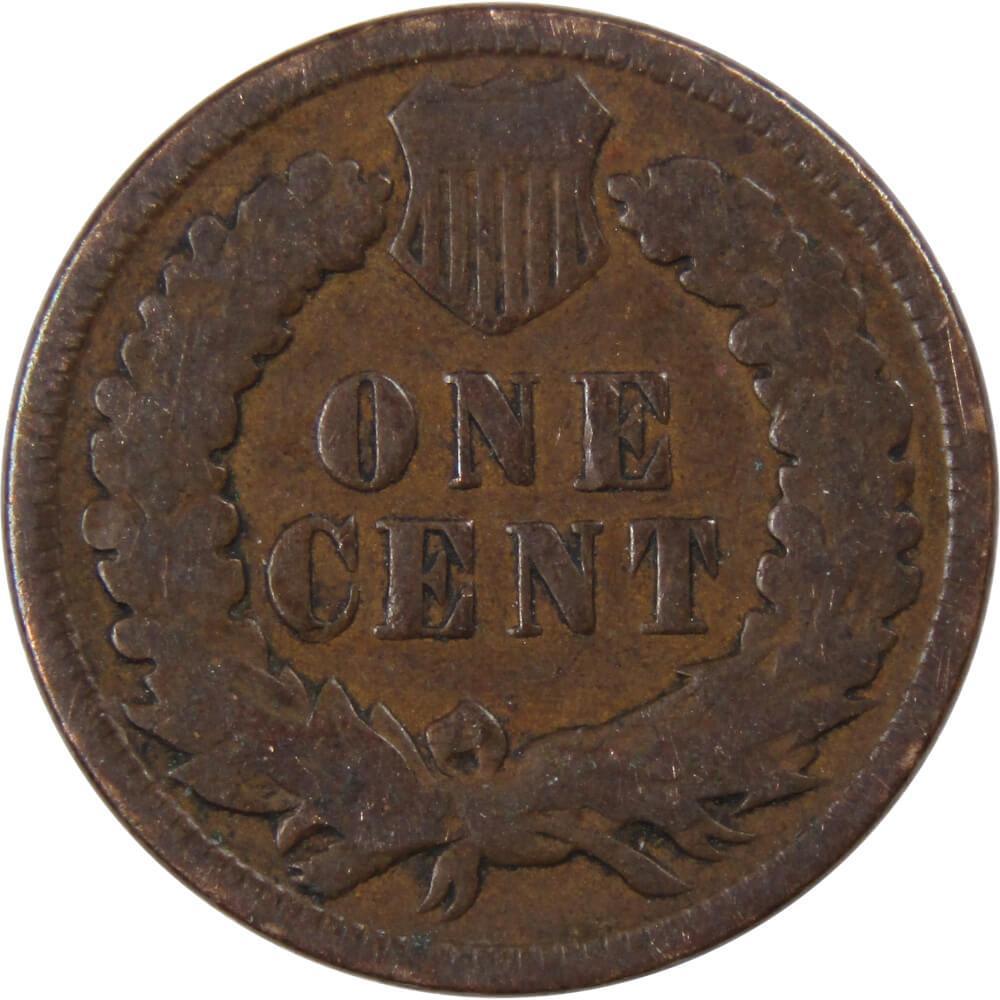 1895 Indian Head Cent AG About Good Bronze Penny 1c Coin Collectible