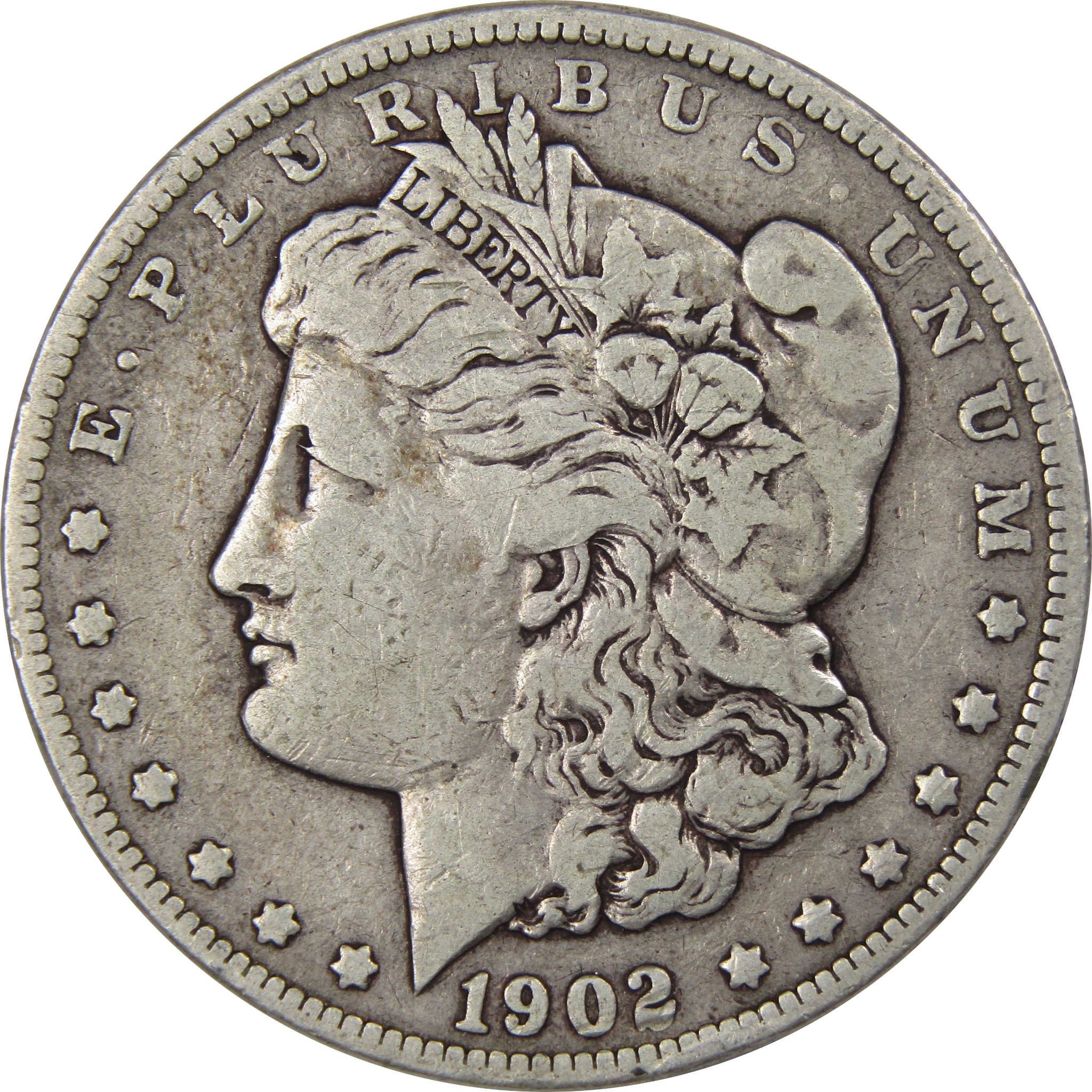 1902 Morgan Dollar F Fine 90 Silver 1 US Coin Collectible SKU I1680