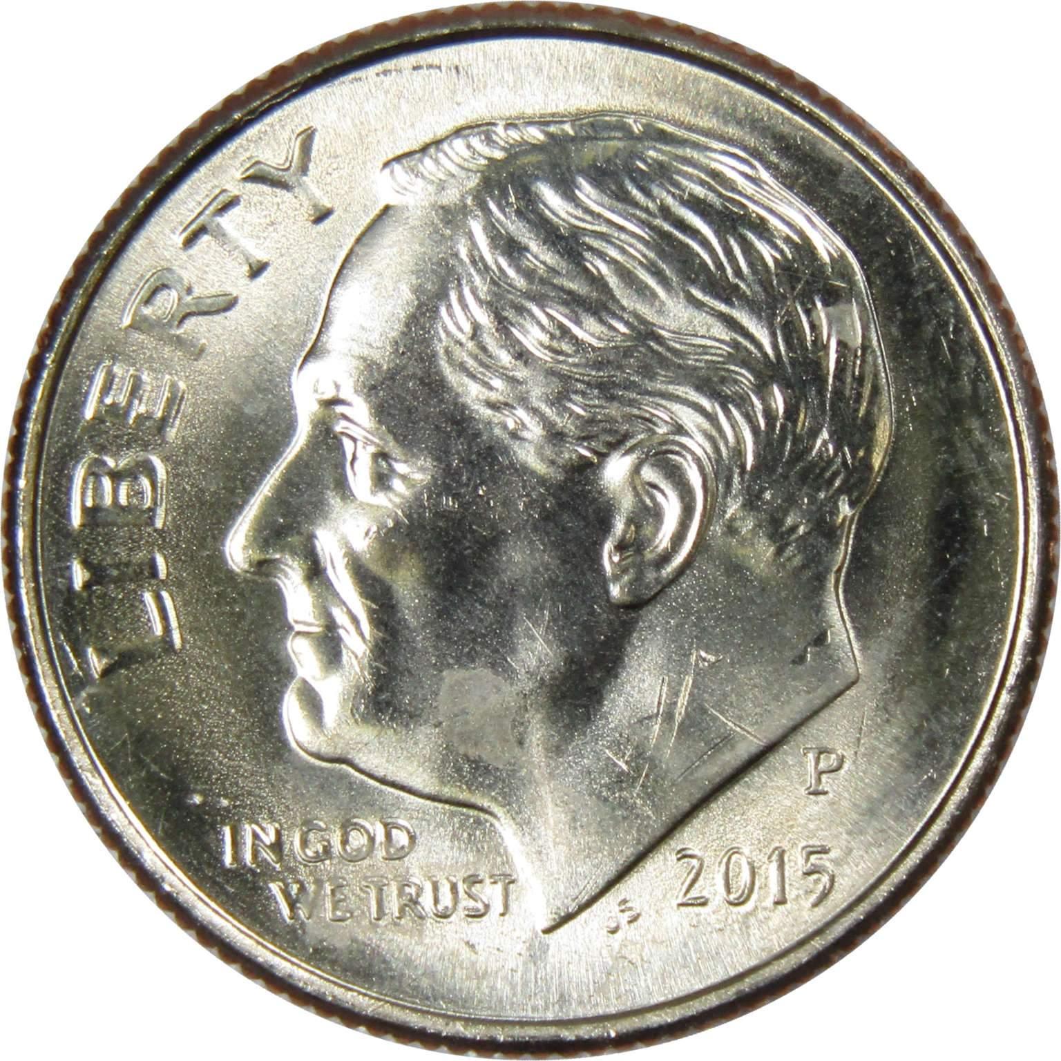 2015 P Roosevelt Dime BU Uncirculated Mint State 10c US Coin Collectible