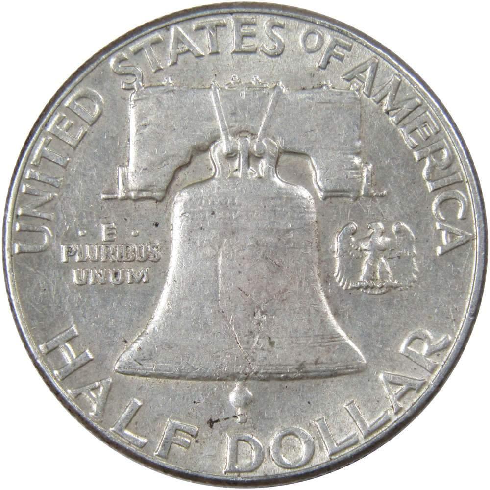 1963 Franklin Half Dollar XF EF Extremely Fine 90% Silver 50c US Coin