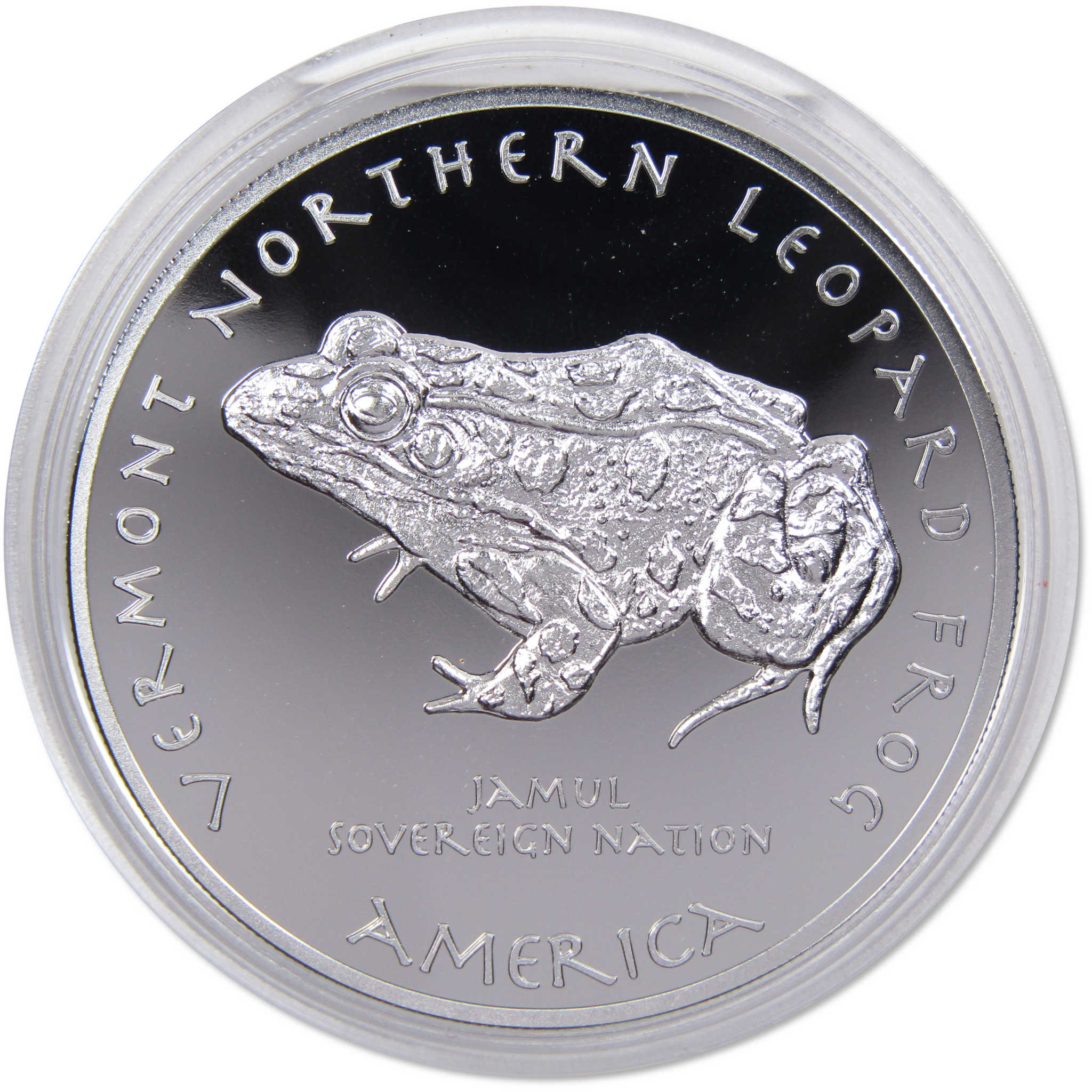 2021 Native American Jamul Pennacook Vermont Leopard Frog 1 oz Silver $1 Proof