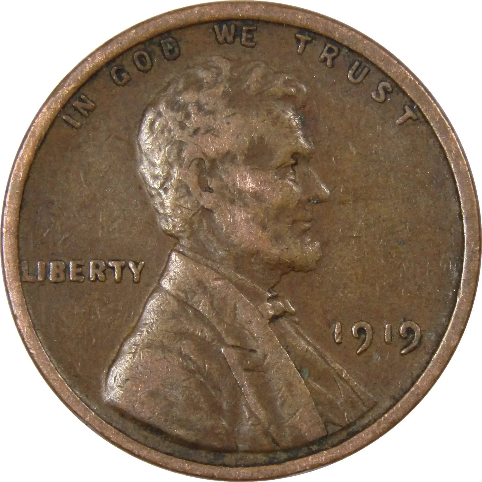1919 Lincoln Wheat Cent AG About Good Bronze Penny 1c Coin Collectible