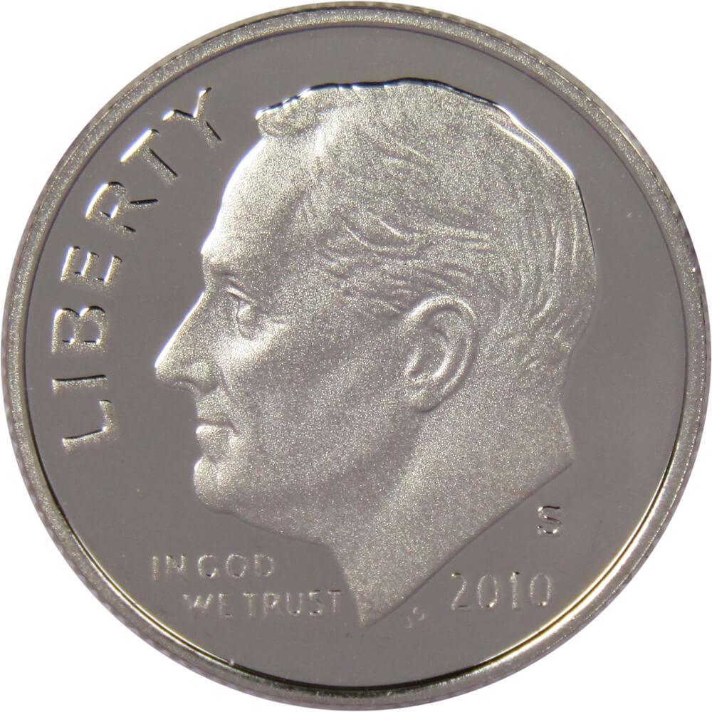 2010 S Roosevelt Dime Choice Proof Clad 10c US Coin Collectible