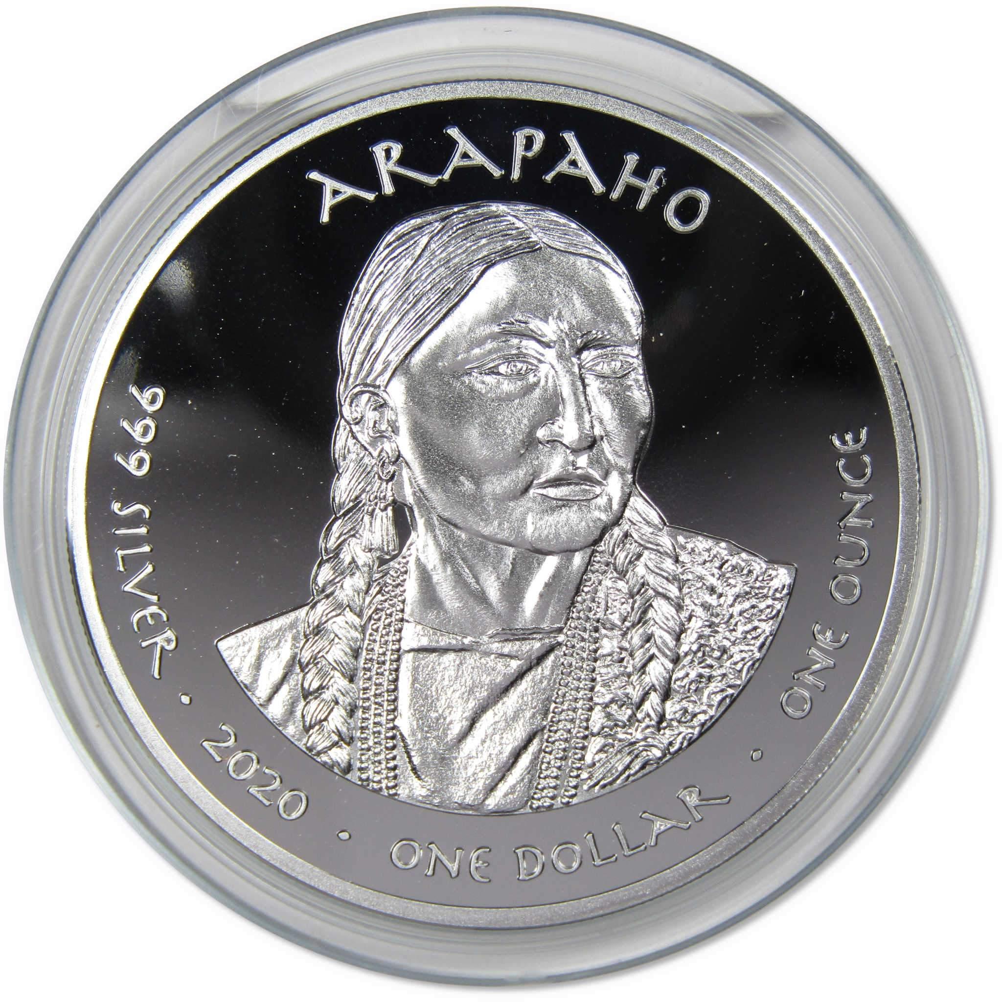 2020 Native American Jamul Arapaho Channel Catfish 1 oz .999 Silver $1 Proof