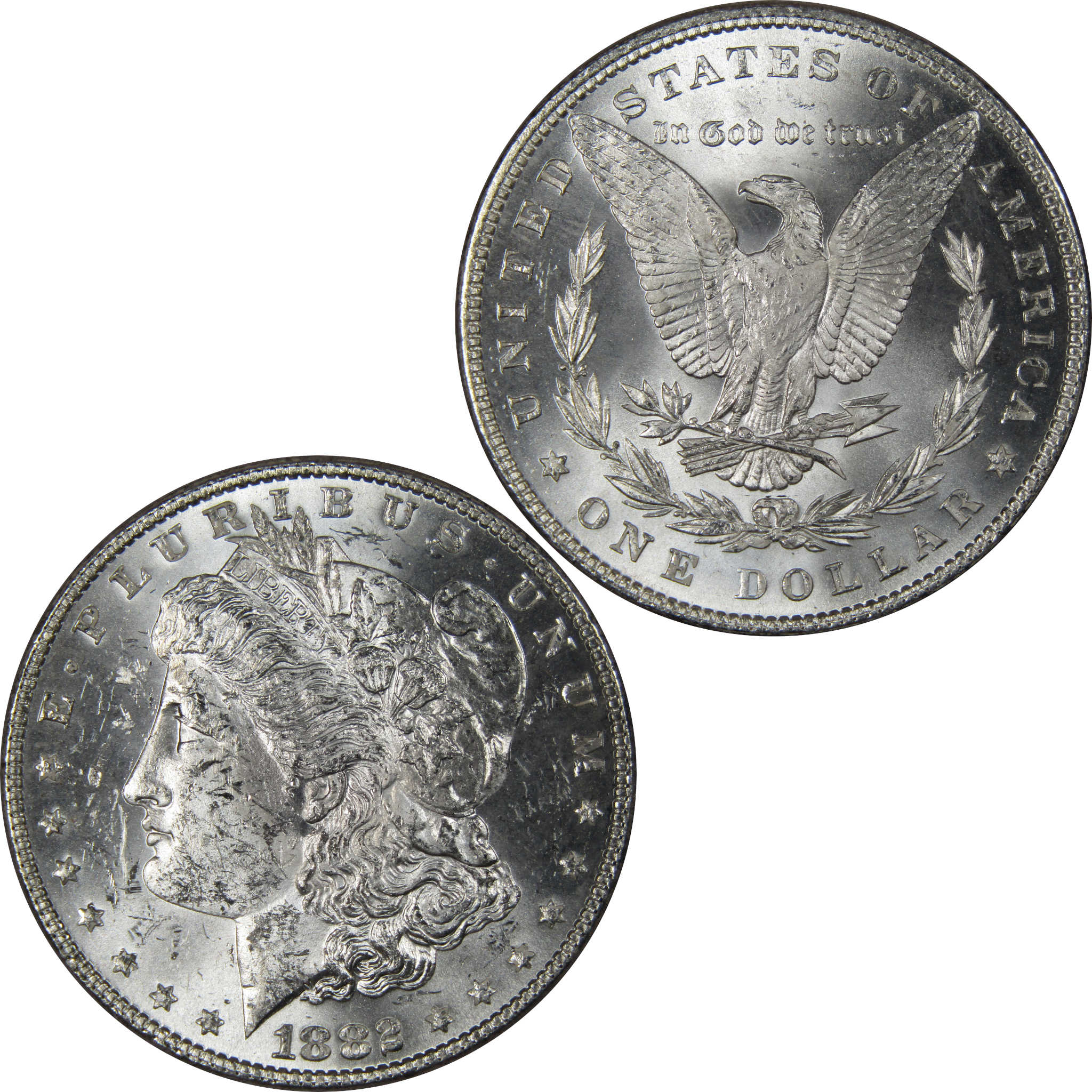 1882 Morgan Dollar BU Uncirculated Mint State 90% Silver SKU:IPC9671 - Morgan coin - Morgan silver dollar - Morgan silver dollar for sale - Profile Coins & Collectibles