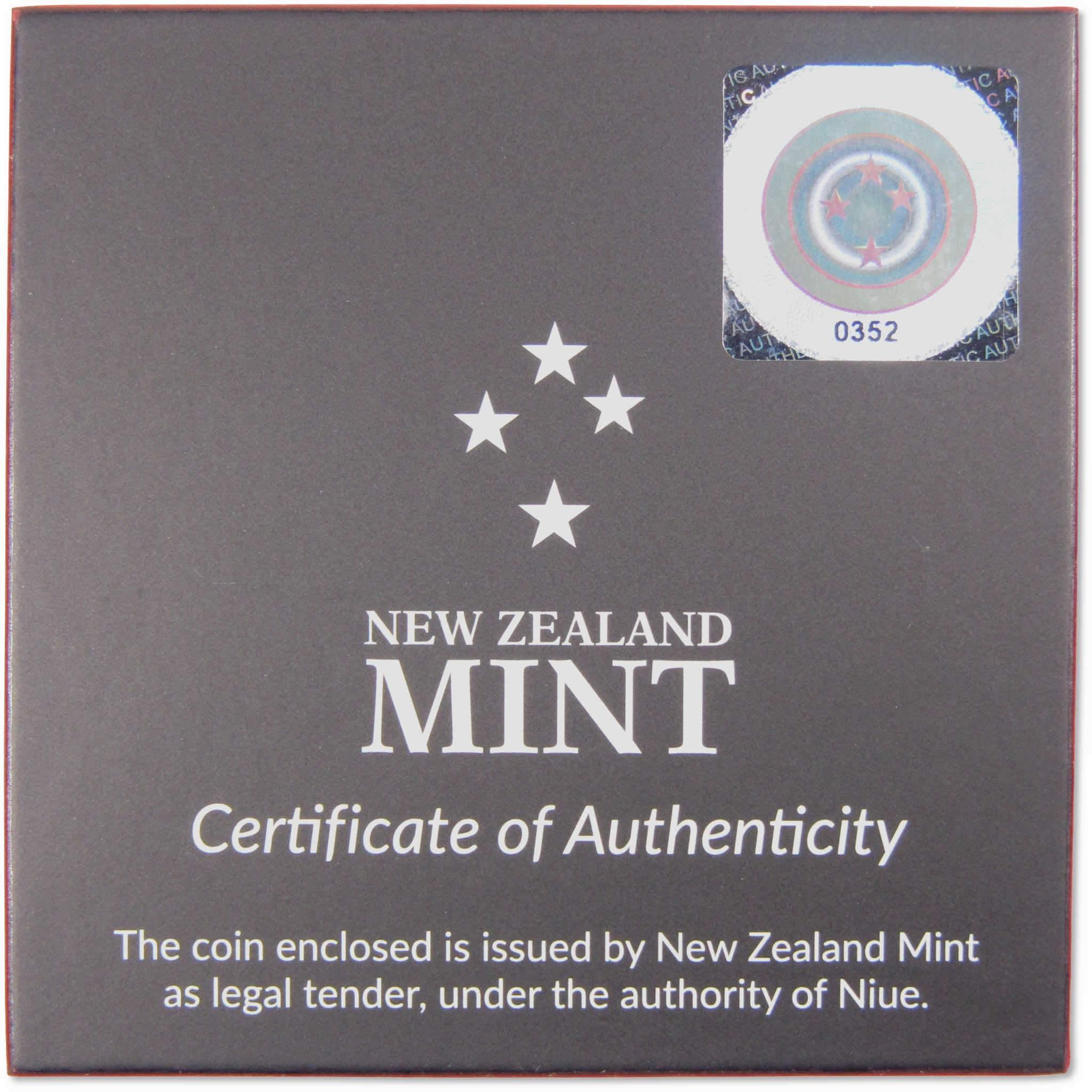 Disney Mickey Mouse Running Ready Set Go 1 oz .999 Silver $2 Proof 2020 Niue COA