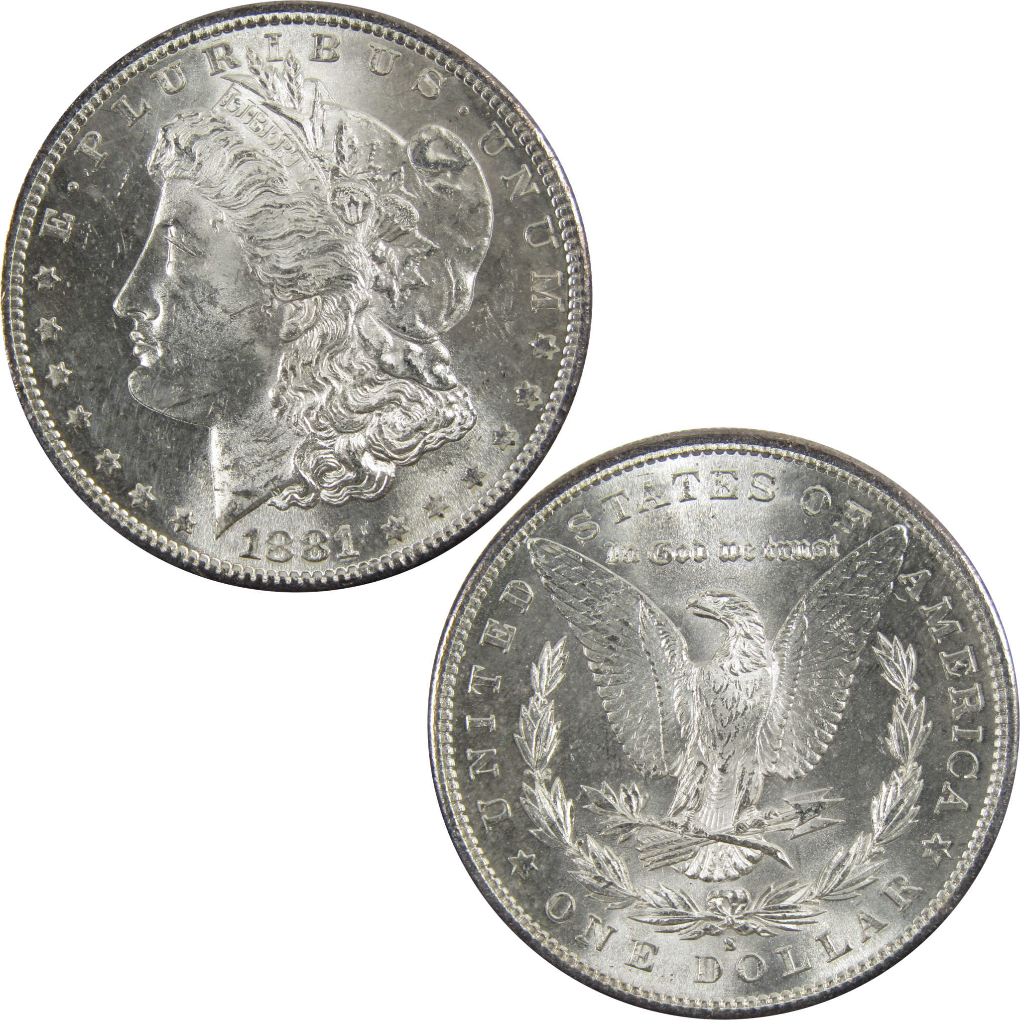 1881 S Morgan Dollar BU Uncirculated 90% Silver $1 Coin SKU:I5326 - Morgan coin - Morgan silver dollar - Morgan silver dollar for sale - Profile Coins & Collectibles