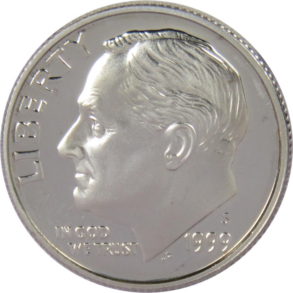 1999 S Roosevelt Dime Choice Proof 90% Silver 10c US Coin Collectible