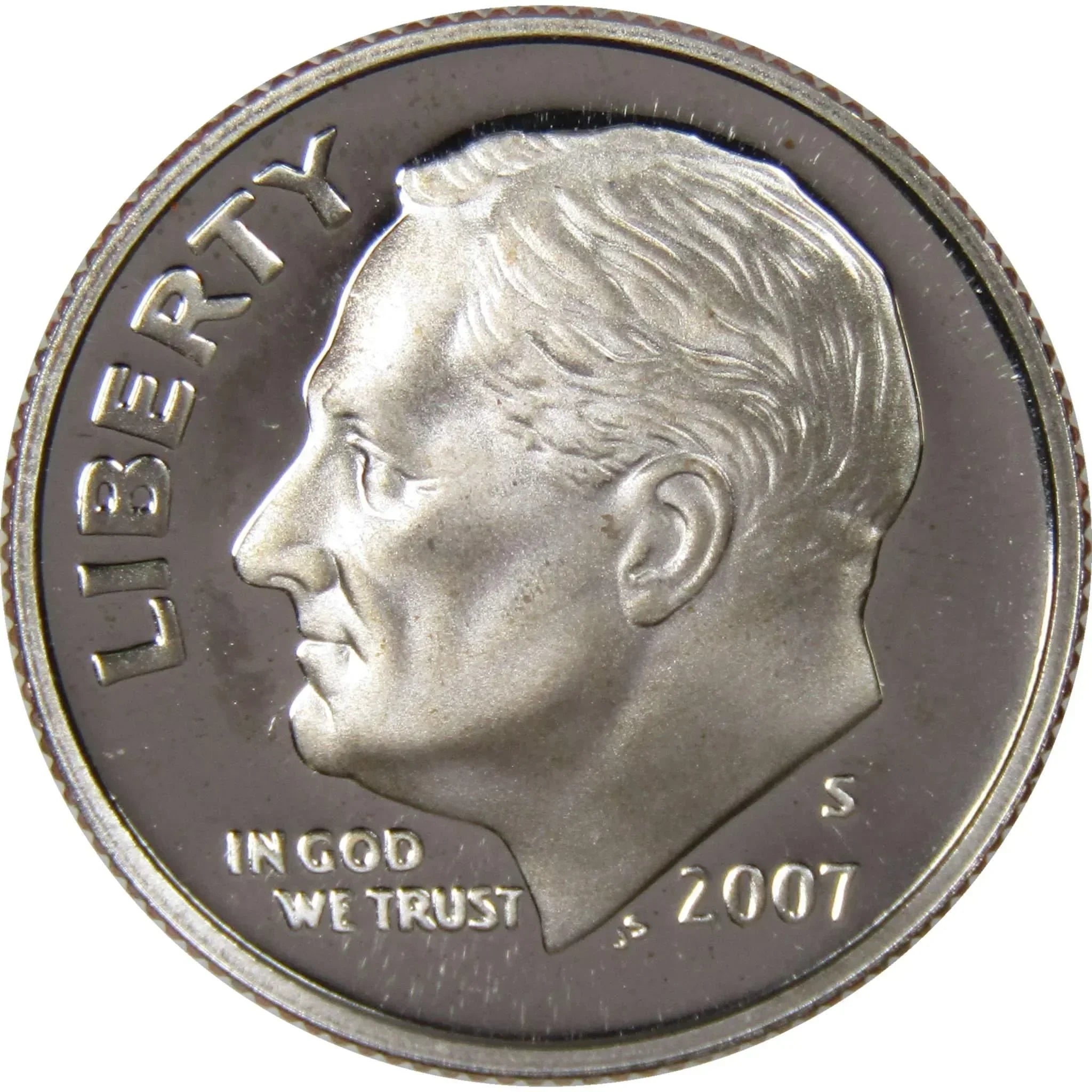 2007 S Roosevelt Dime Choice Proof Clad 10c US Coin Collectible