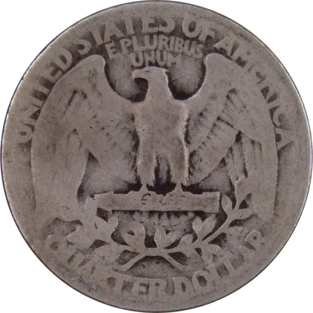 1936 Washington Quarter AG About Good 90% Silver 25c US Coin Collectible