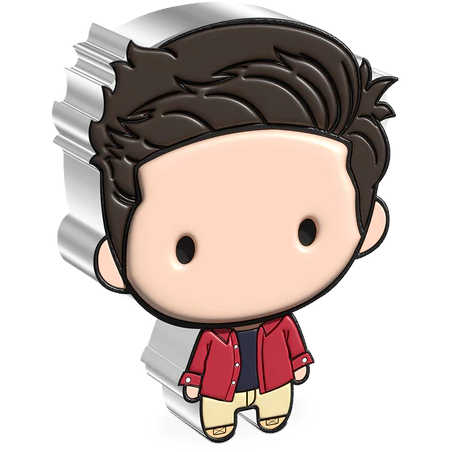 FRIENDS Ross Geller Chibi Fine Silver $2 Proof Niue 2022 COA SKU:OPC54