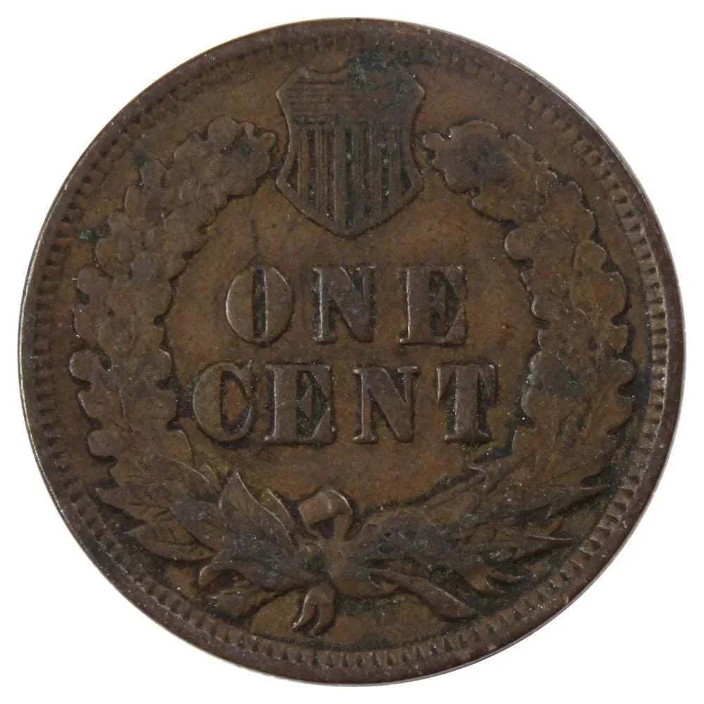 1904 Indian Head Cent F Fine Bronze Penny 1c Coin Collectible