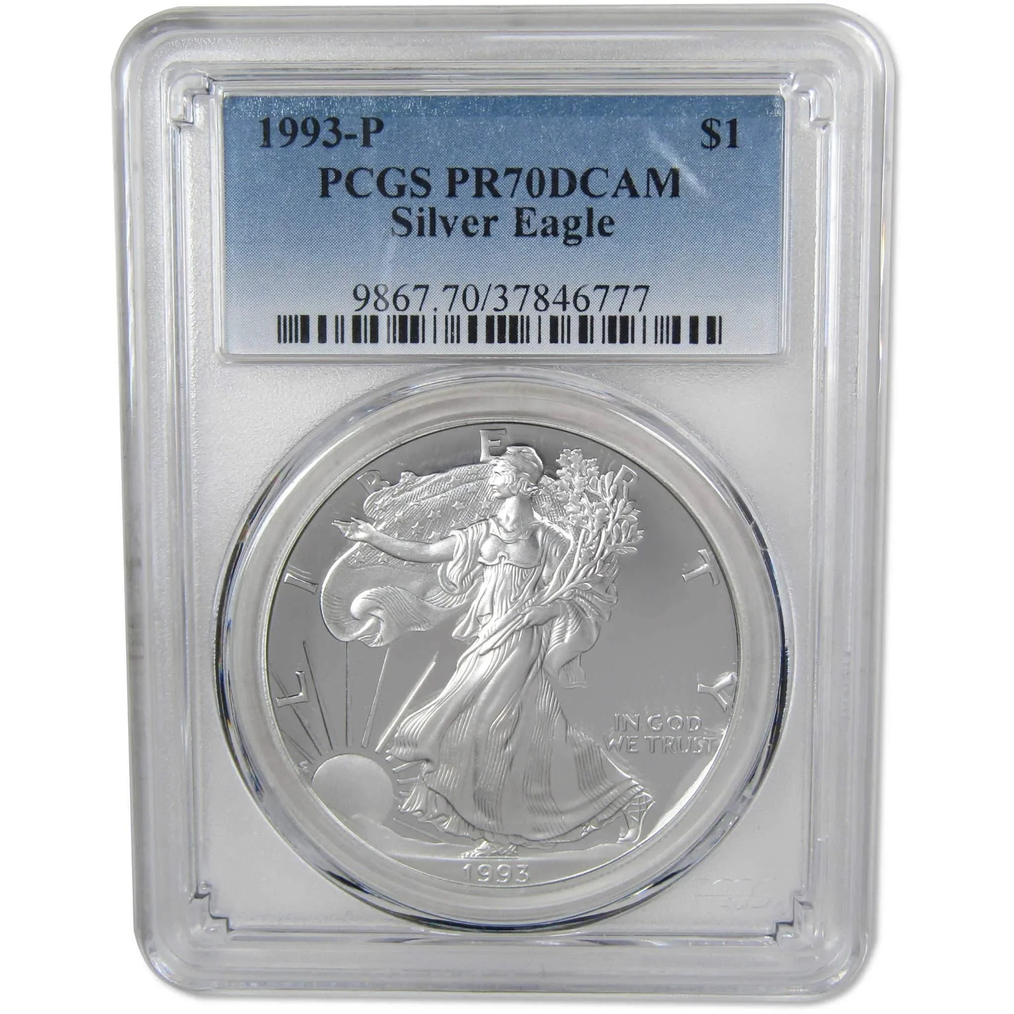1993 P American Eagle Dollar PR 70 DCAM PCGS Silver Proof SKU:IPC5133