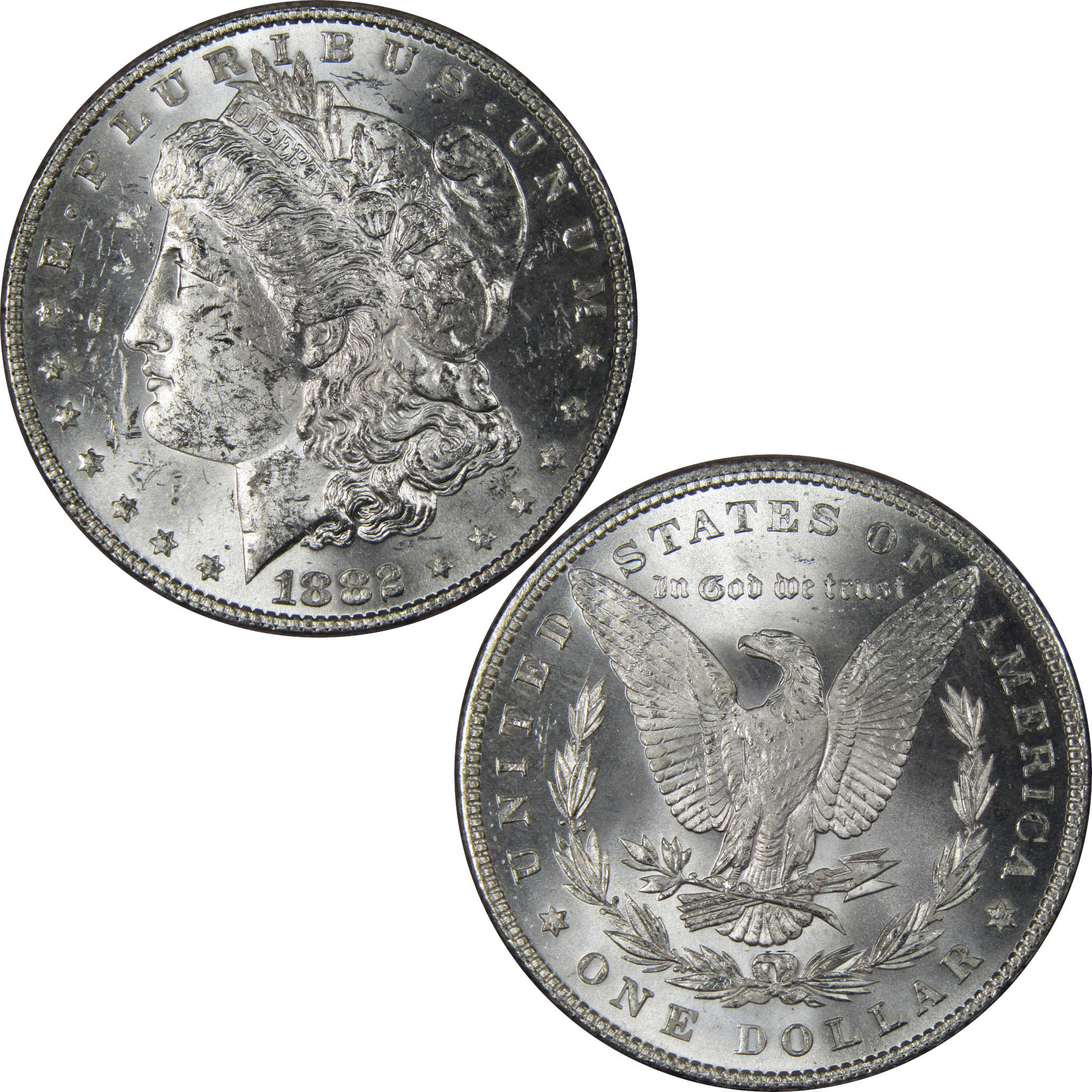 1882 Morgan Dollar BU Uncirculated Mint State 90% Silver SKU:IPC9671 - Morgan coin - Morgan silver dollar - Morgan silver dollar for sale - Profile Coins & Collectibles
