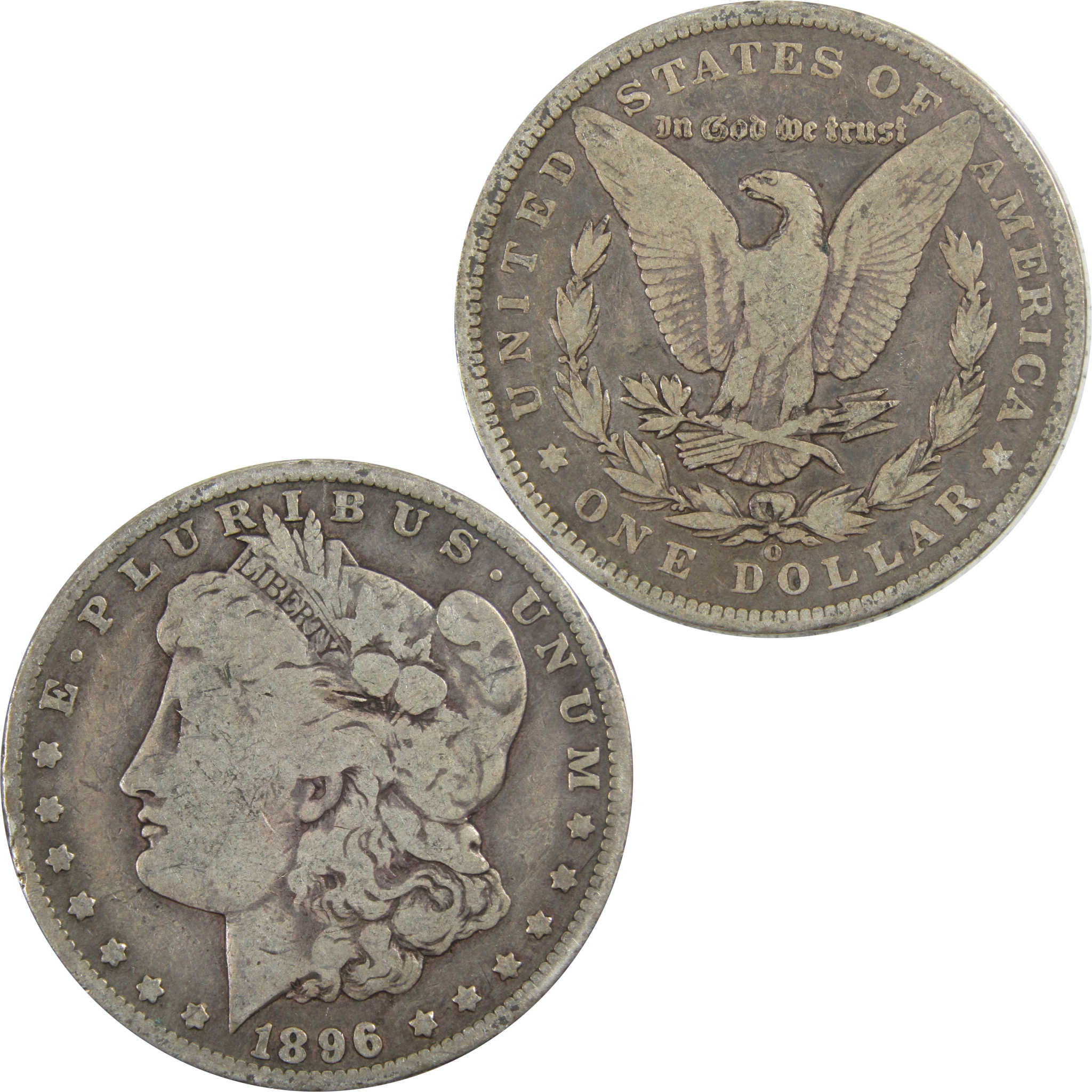 1896 O Morgan Dollar VG Very Good 90% Silver $1 Coin SKU:I5573 - Morgan coin - Morgan silver dollar - Morgan silver dollar for sale - Profile Coins & Collectibles