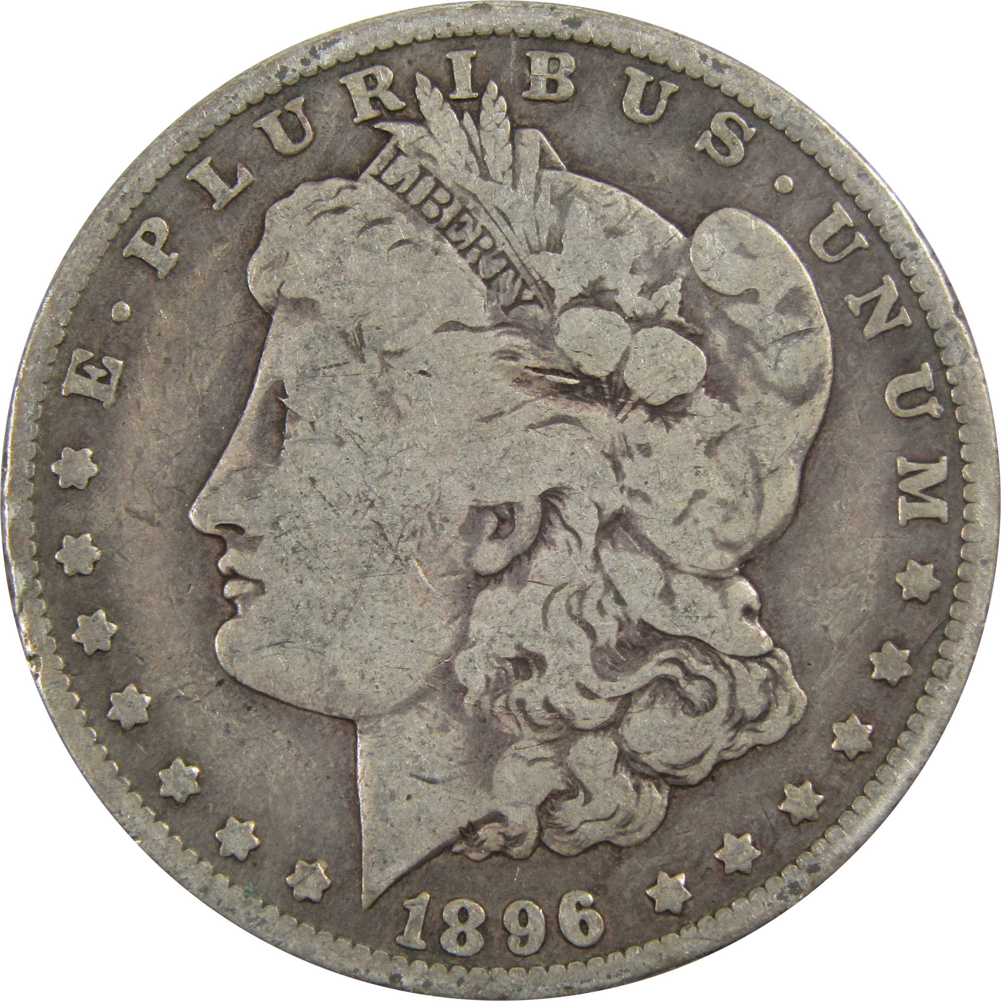 1896 O Morgan Dollar VG Very Good 90% Silver $1 Coin SKU:I5573 - Morgan coin - Morgan silver dollar - Morgan silver dollar for sale - Profile Coins & Collectibles