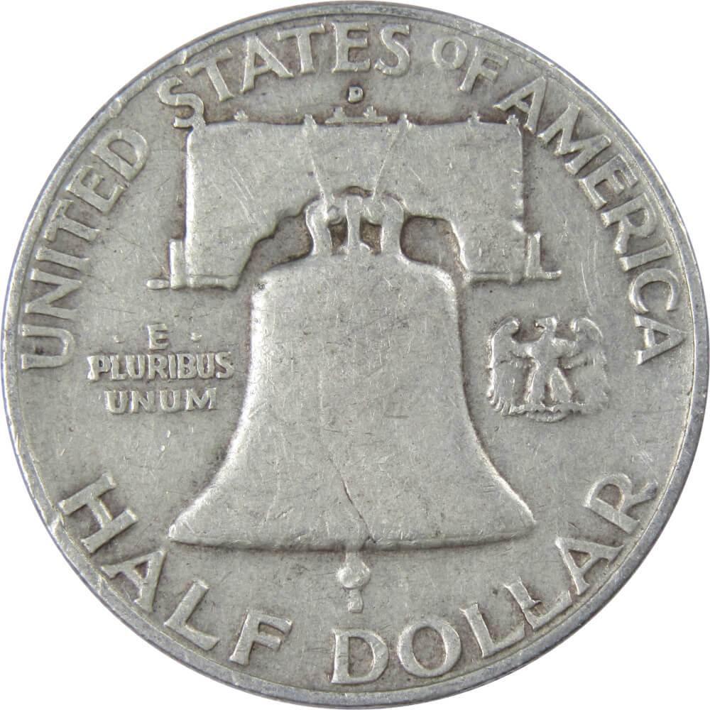 1959 D Franklin Half Dollar G Good 90% Silver 50c US Coin Collectible