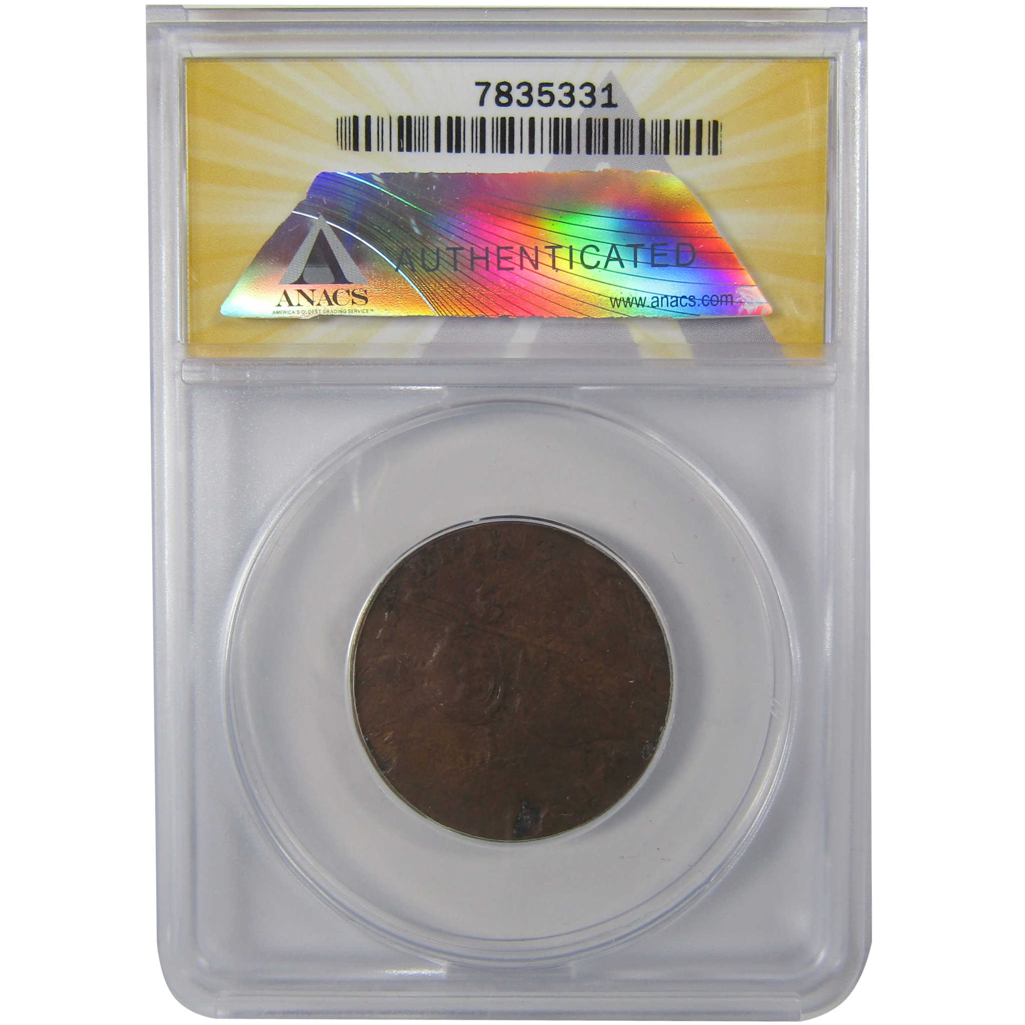 1787 Draped Bust Connecticut Copper F12 ANACS Post Colonial SKU:I25651