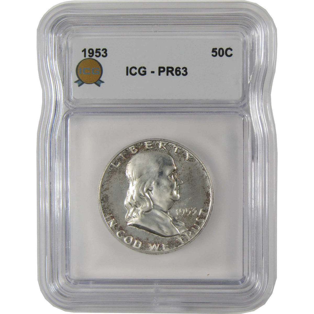 1953 Franklin Silver Half Dollar PR 63 ICG Proof 50c Coin SKU:I29119
