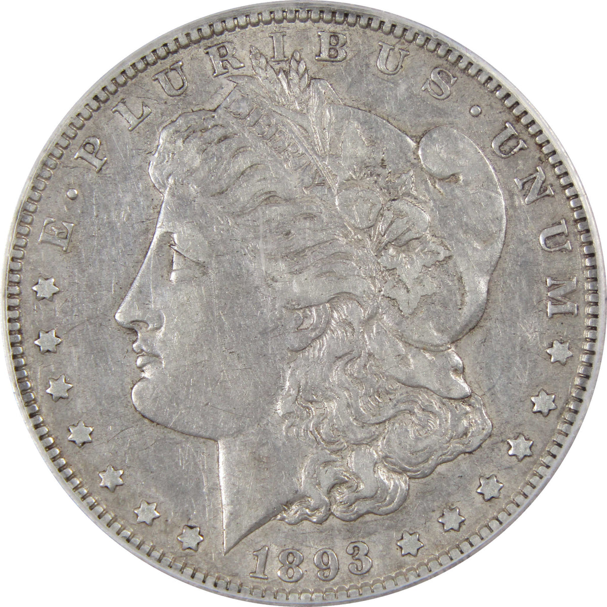 1893 O Morgan Silver Dollar VF 35 ICG $1 Coin Collectible SKU:I29072