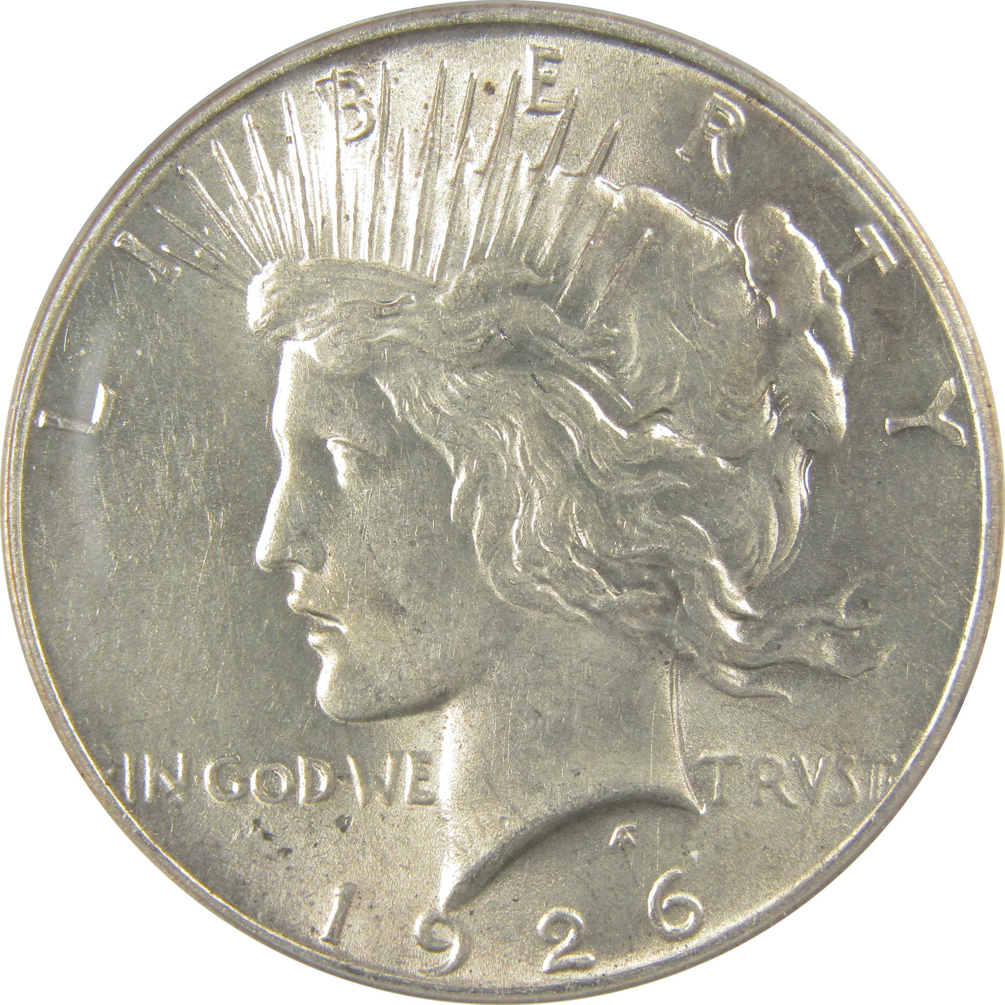 1926 Peace Dollar AU 58 ANACS Silver $1 Coin SKU:I20452